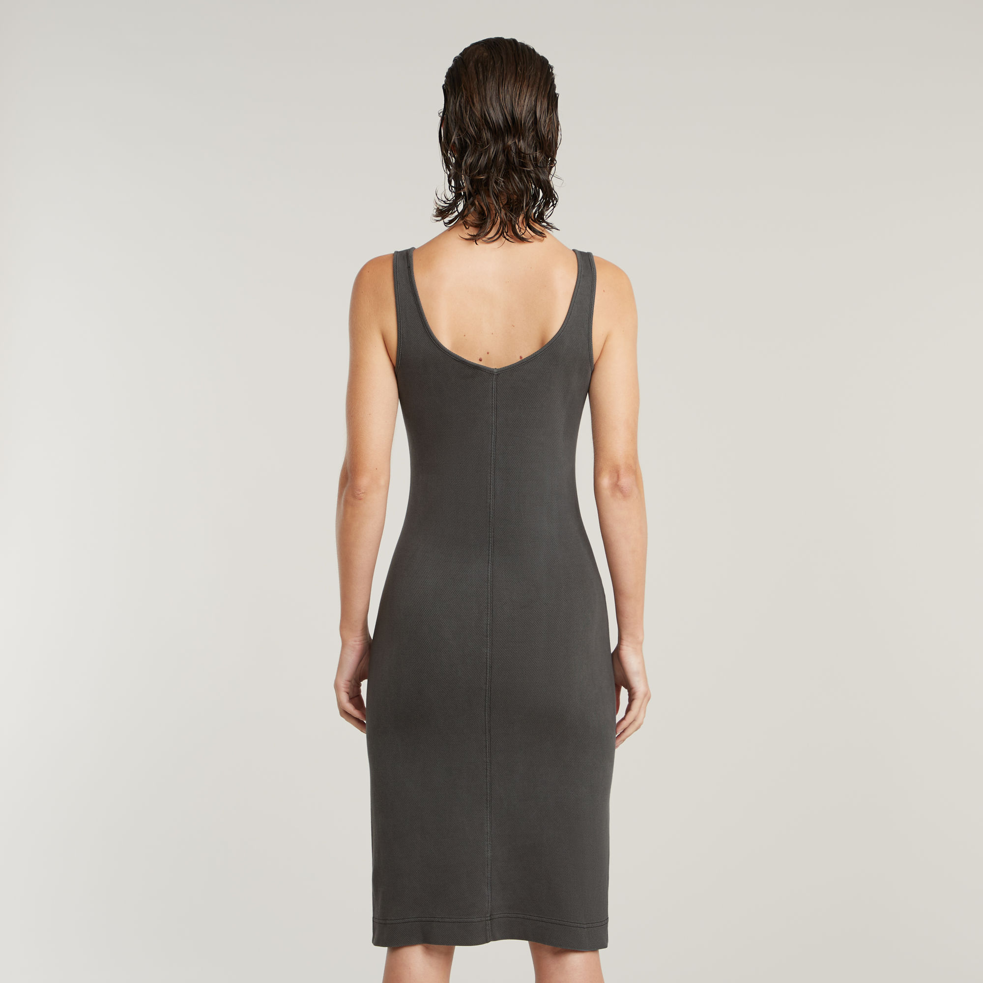 G-Star RAW Overdyed Asymmetric Zip Jurk Zwart Dames