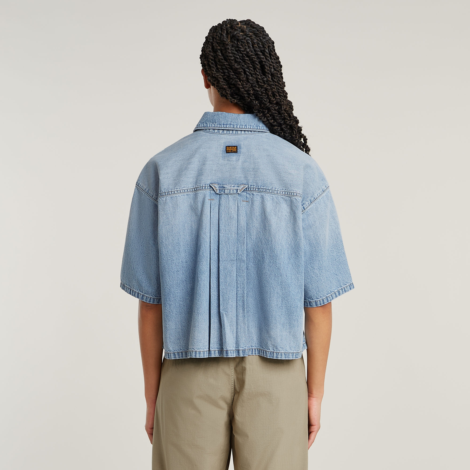 G-Star RAW Remix Side Slits Overhemd Lichtblauw Dames