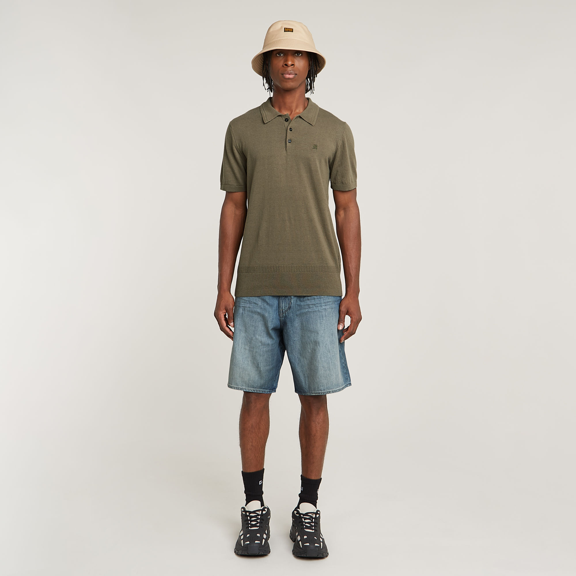 G-Star RAW Travail Relaxed Short Midden blauw Heren