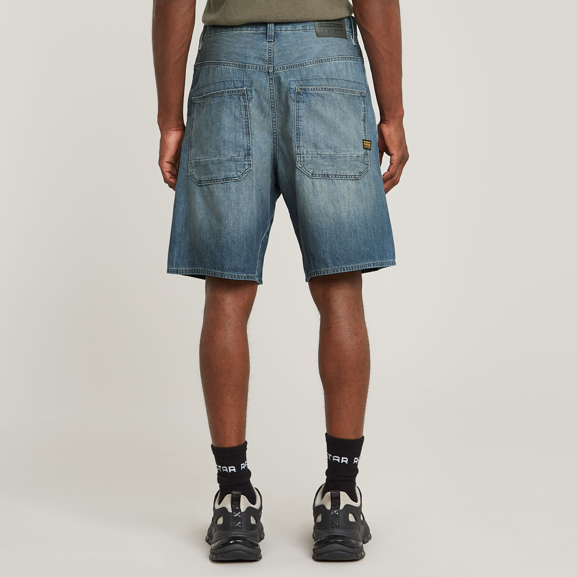 G-Star RAW Travail Relaxed Short Midden blauw Heren