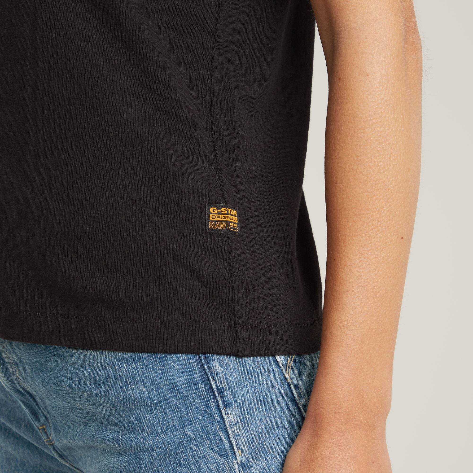 G-Star RAW Embro Logo T-shirt Zwart Dames