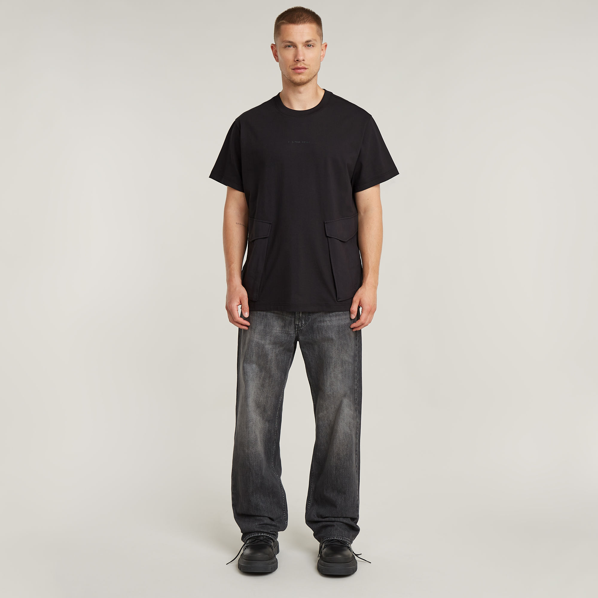 Thumbnail - Rovic Loose T-Shirt - Schwarz - Herren