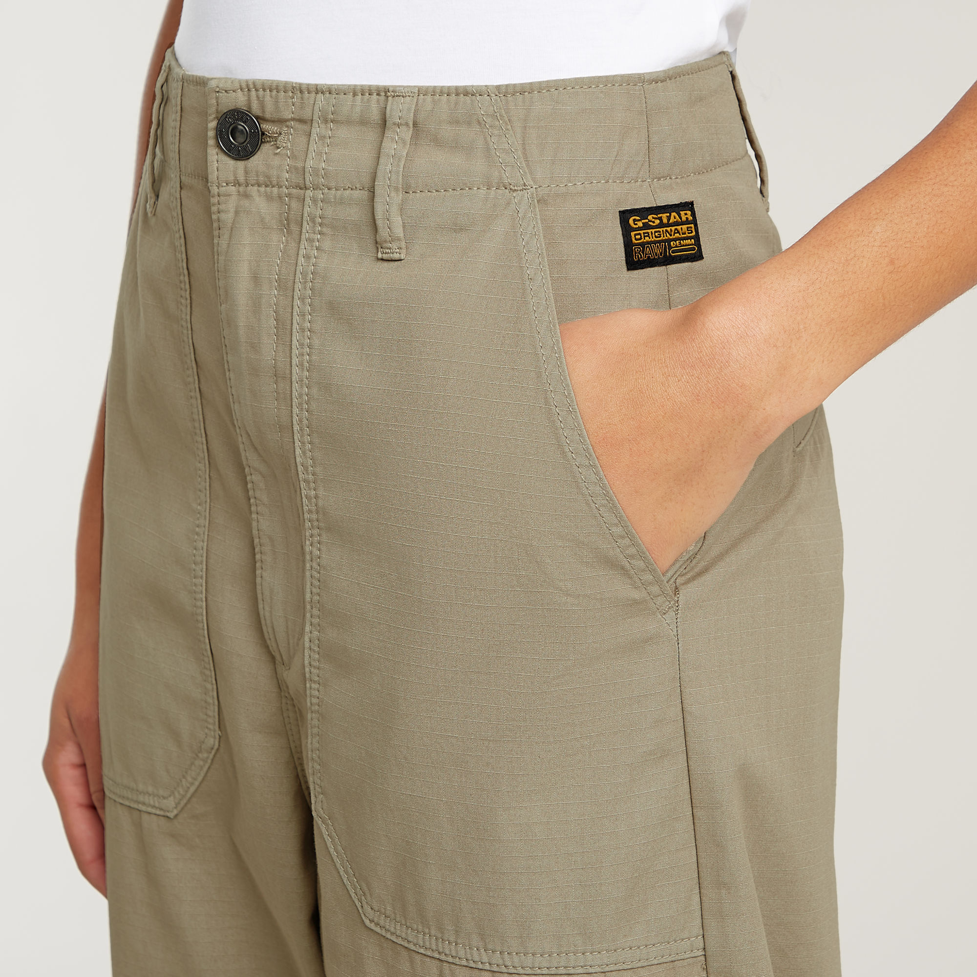 G-Star RAW Pilot Broek Cropped Beige Dames