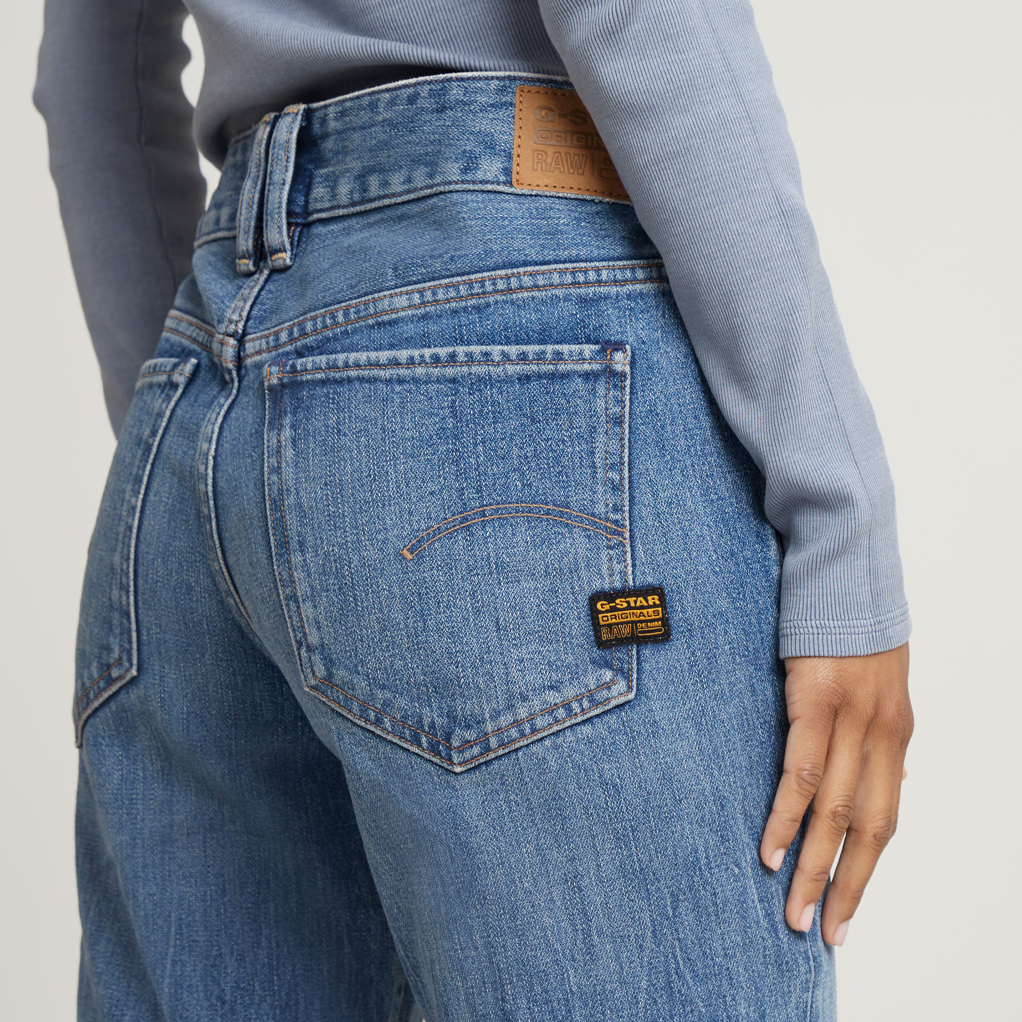 G-Star RAW G-Staq Low Bootcut Jeans Midden blauw Dames