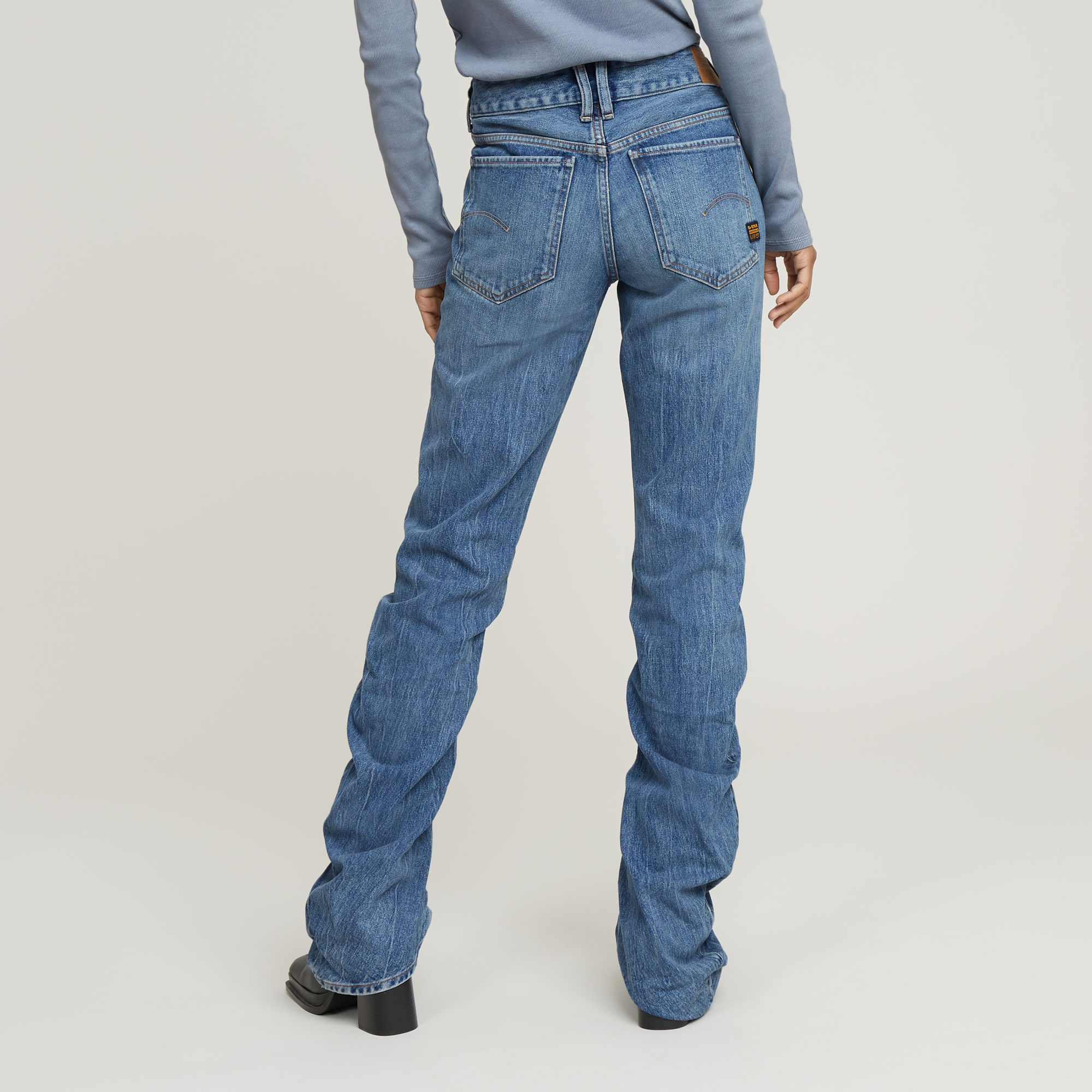 G-Star RAW G-Staq Low Bootcut Jeans Midden blauw Dames