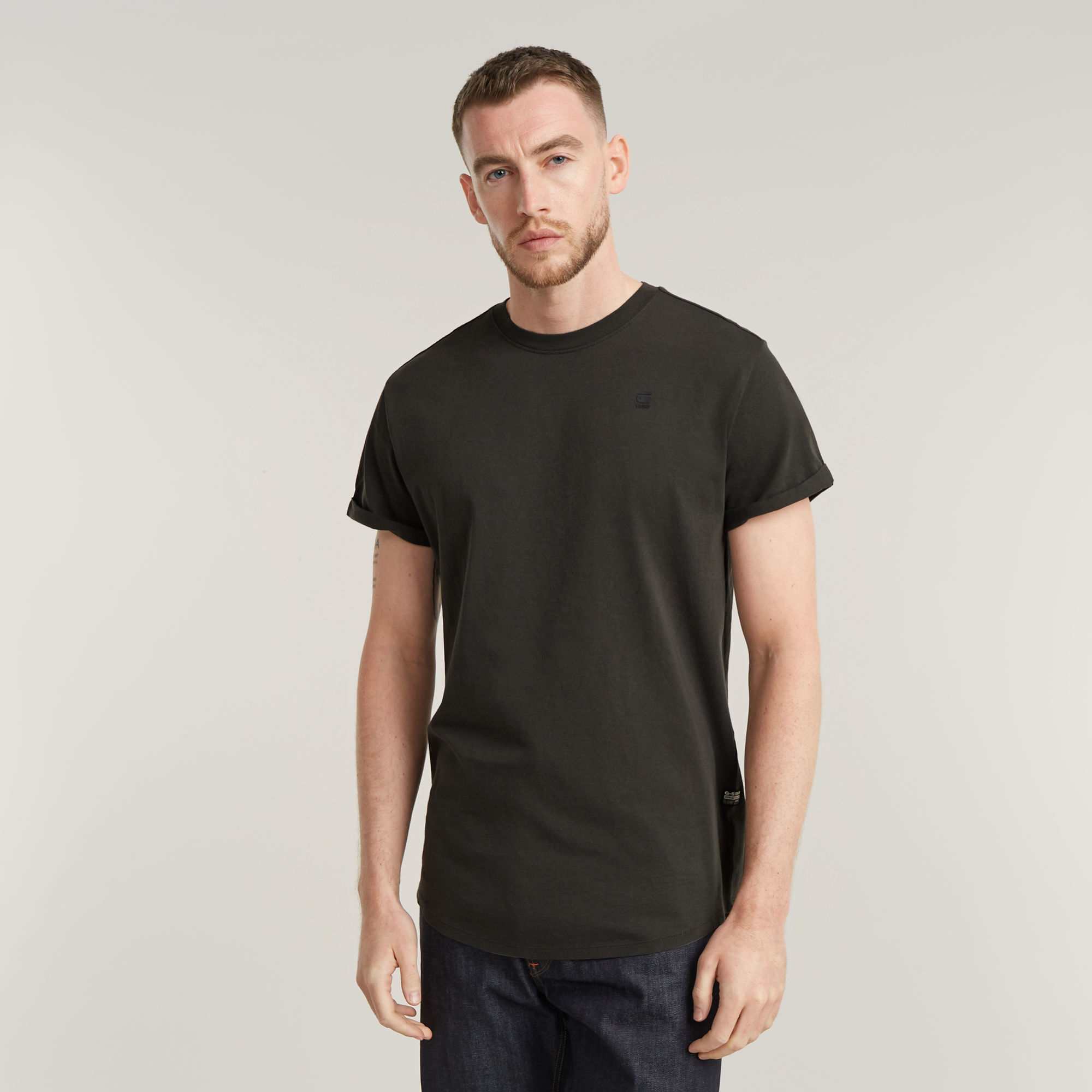 

Lash Ribbed T-Shirt - Grau - Herren