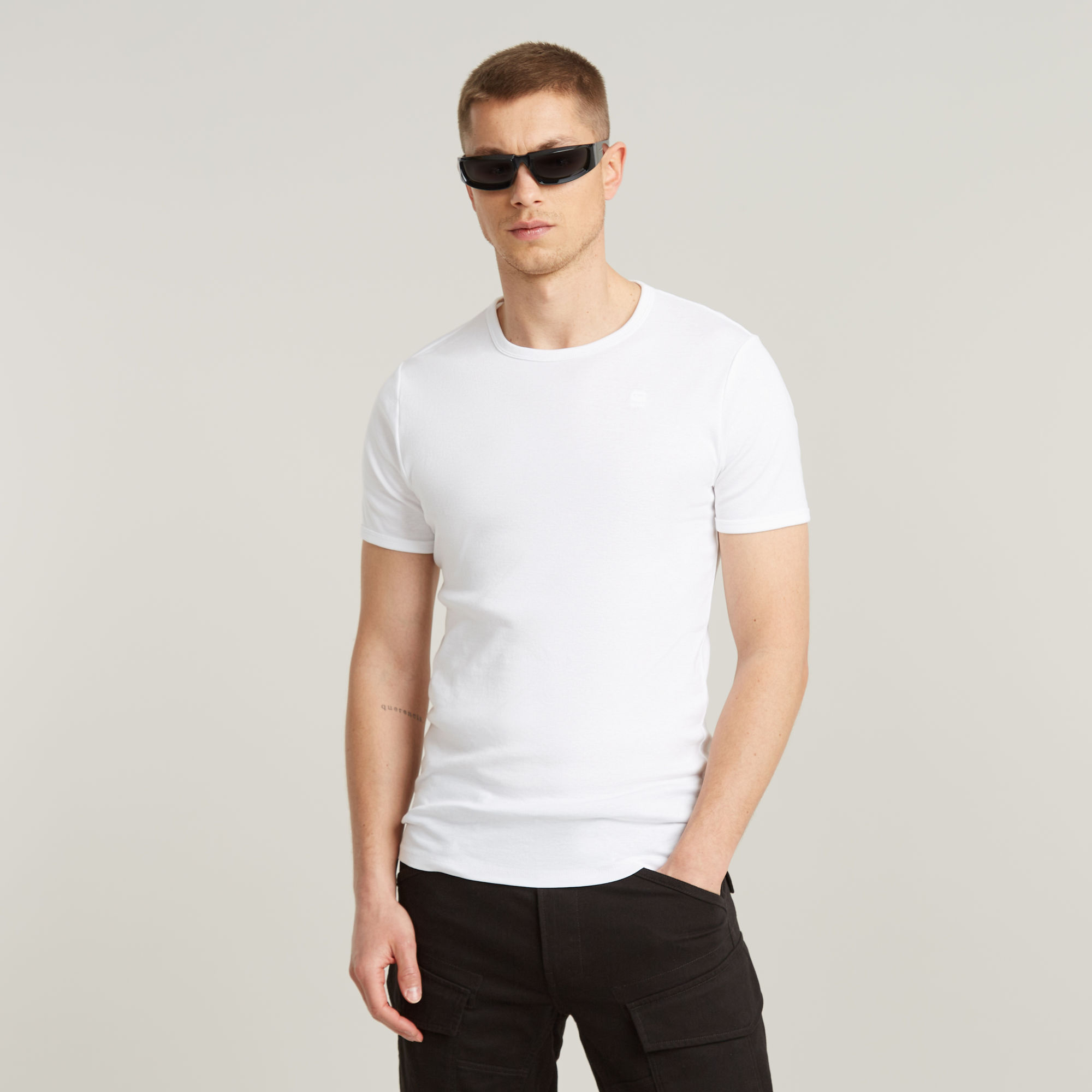 Base T-Shirt 2-Pack - Weiß - Herren