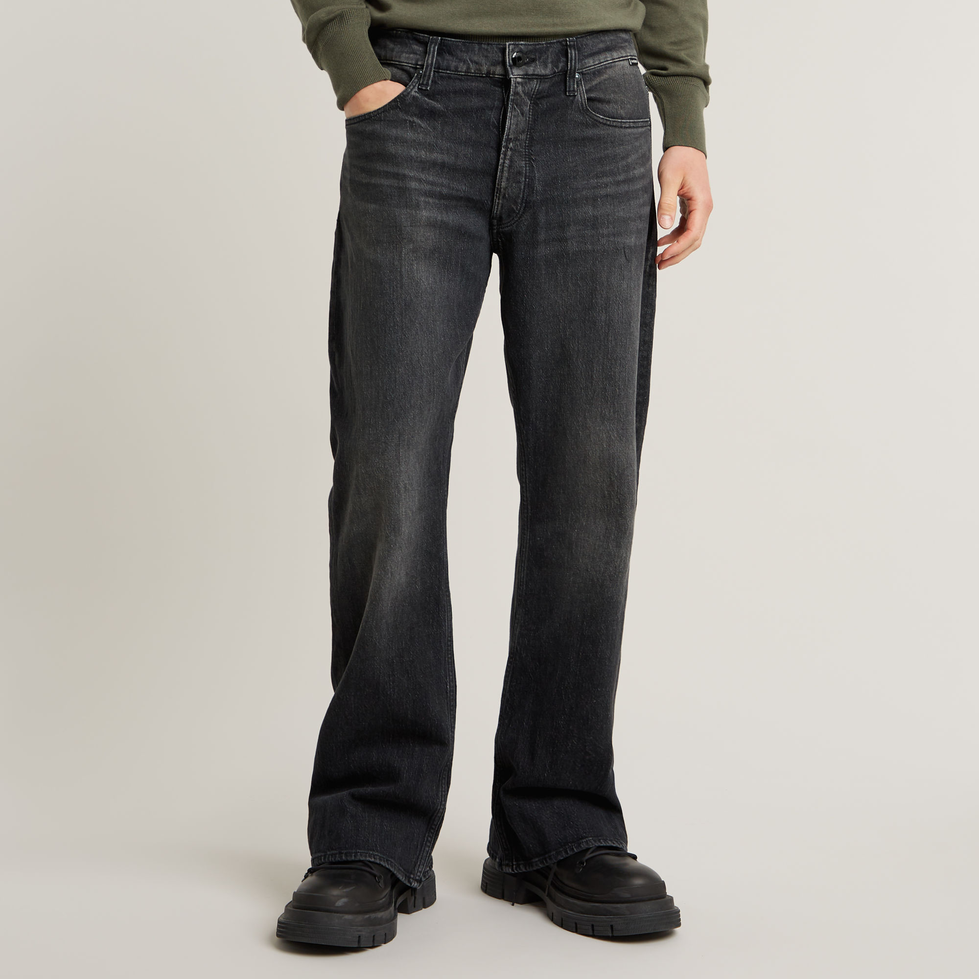 

Triple A Bootcut Jeans - Grijs - Heren