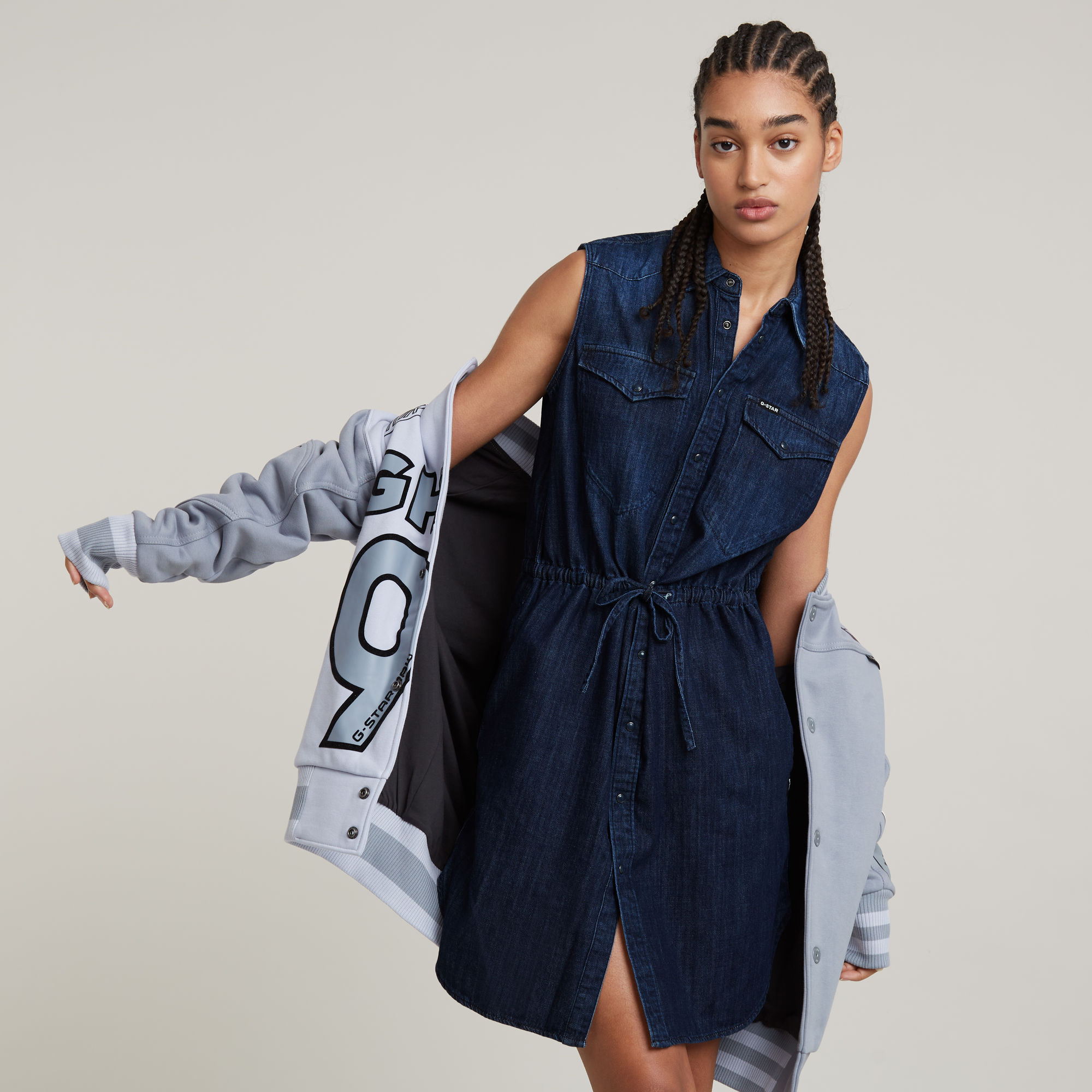 

Tacoma Shirt Dress - Dark blue - Women