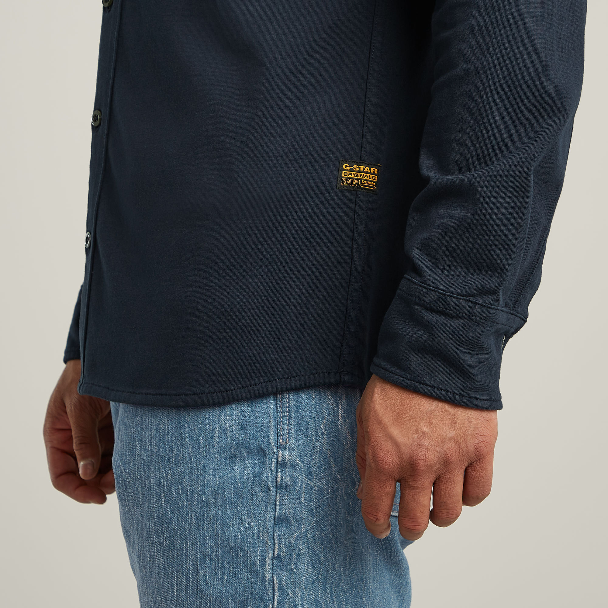 G-Star RAW Jersey Shirt Marine Pockets Donkerblauw Heren