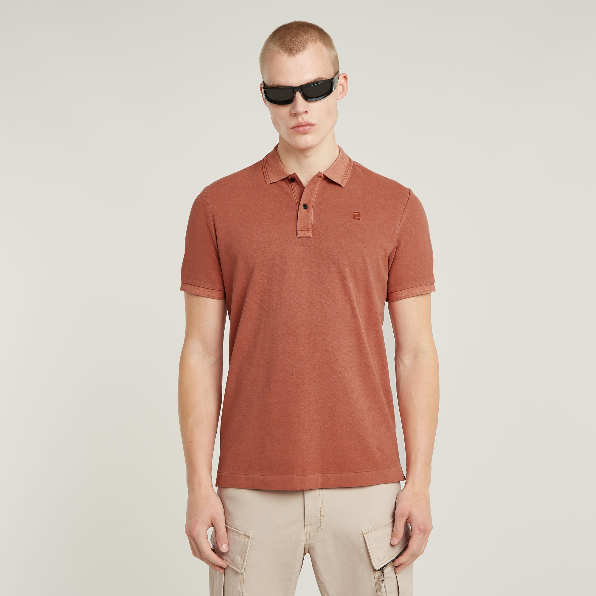 G-Star RAW Dunda Overdyed Slim Polo - Rood - Heren