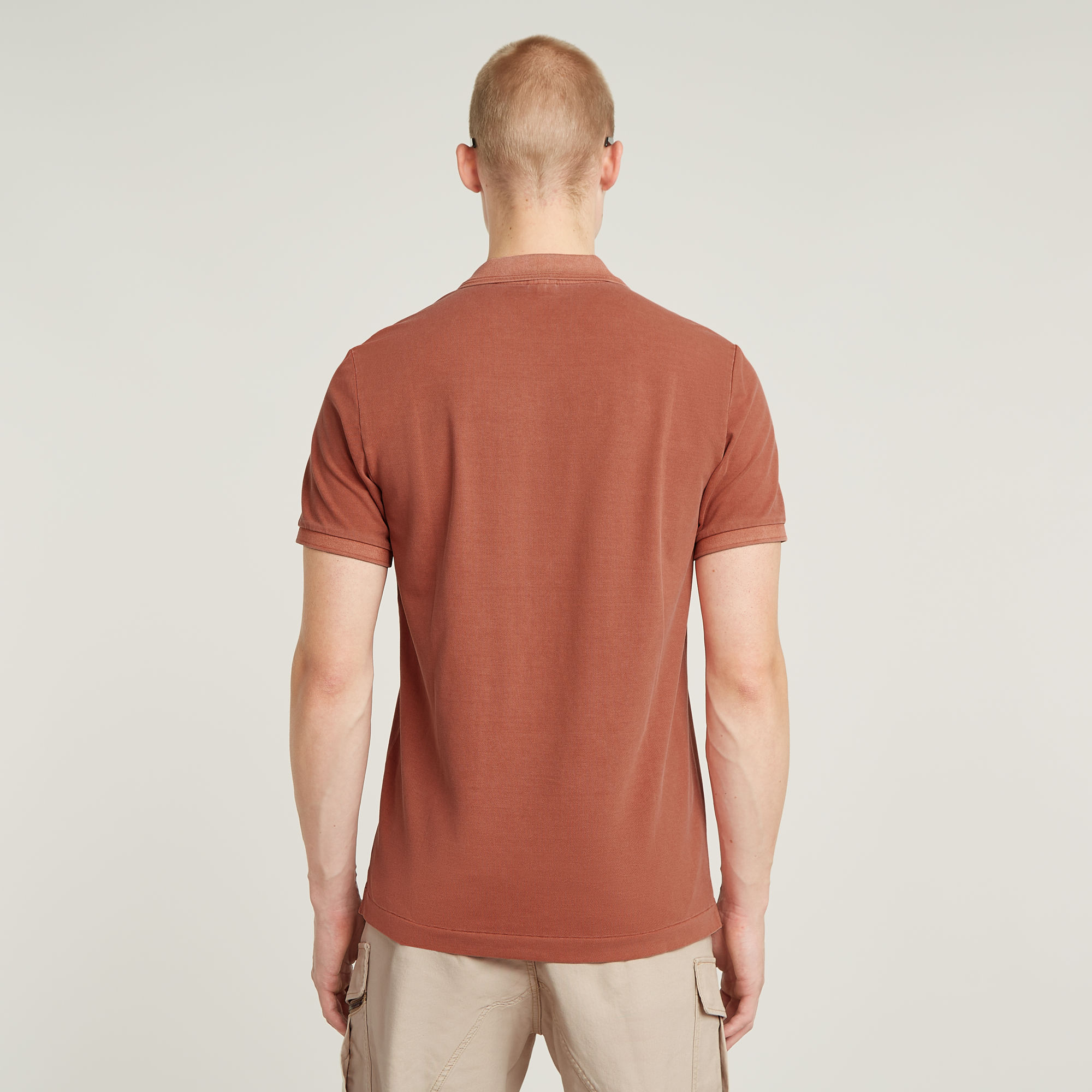 G-Star RAW Dunda Overdyed Slim Polo Rood Heren