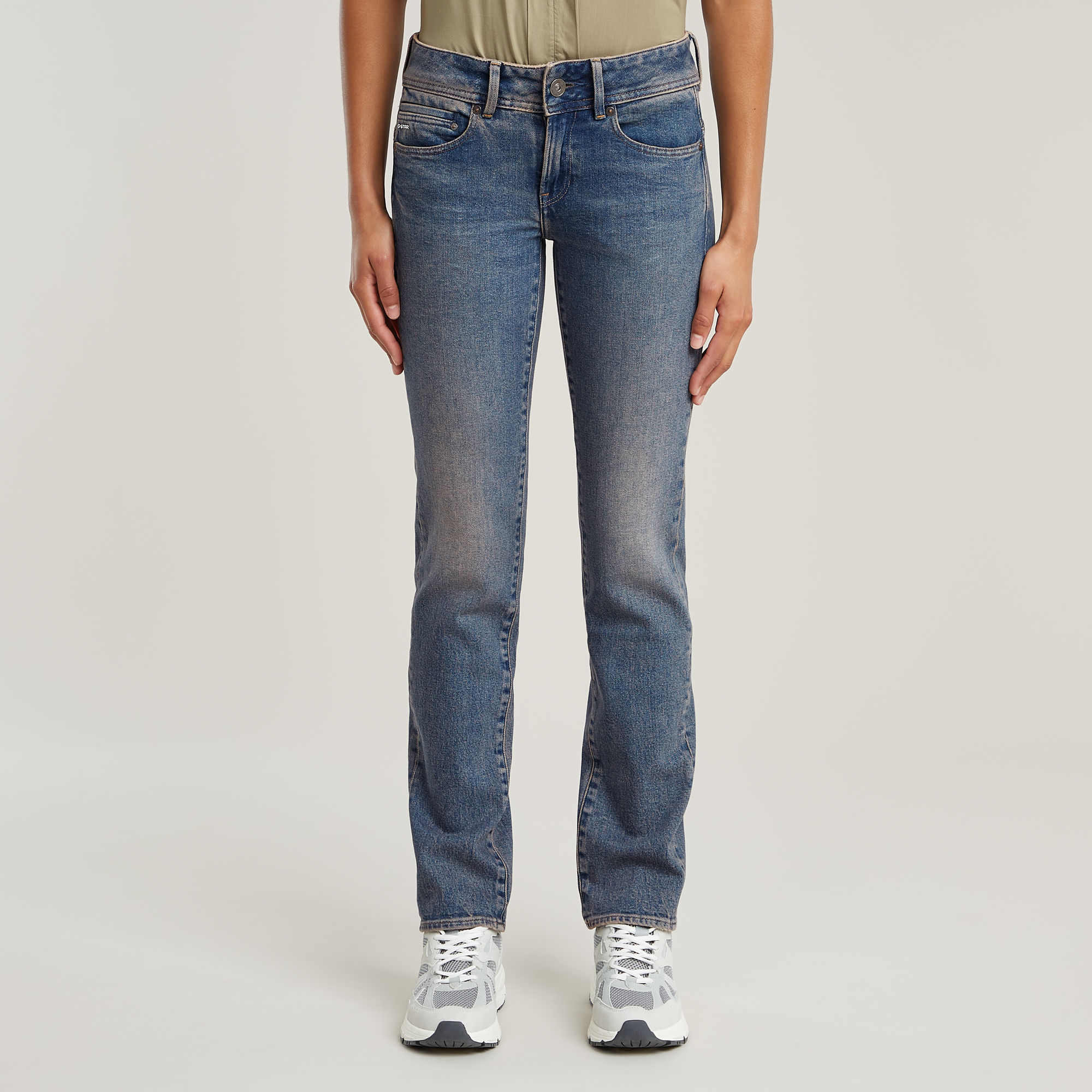 G-Star RAW Midge Slim Straight Jeans - Midden blauw - Dames