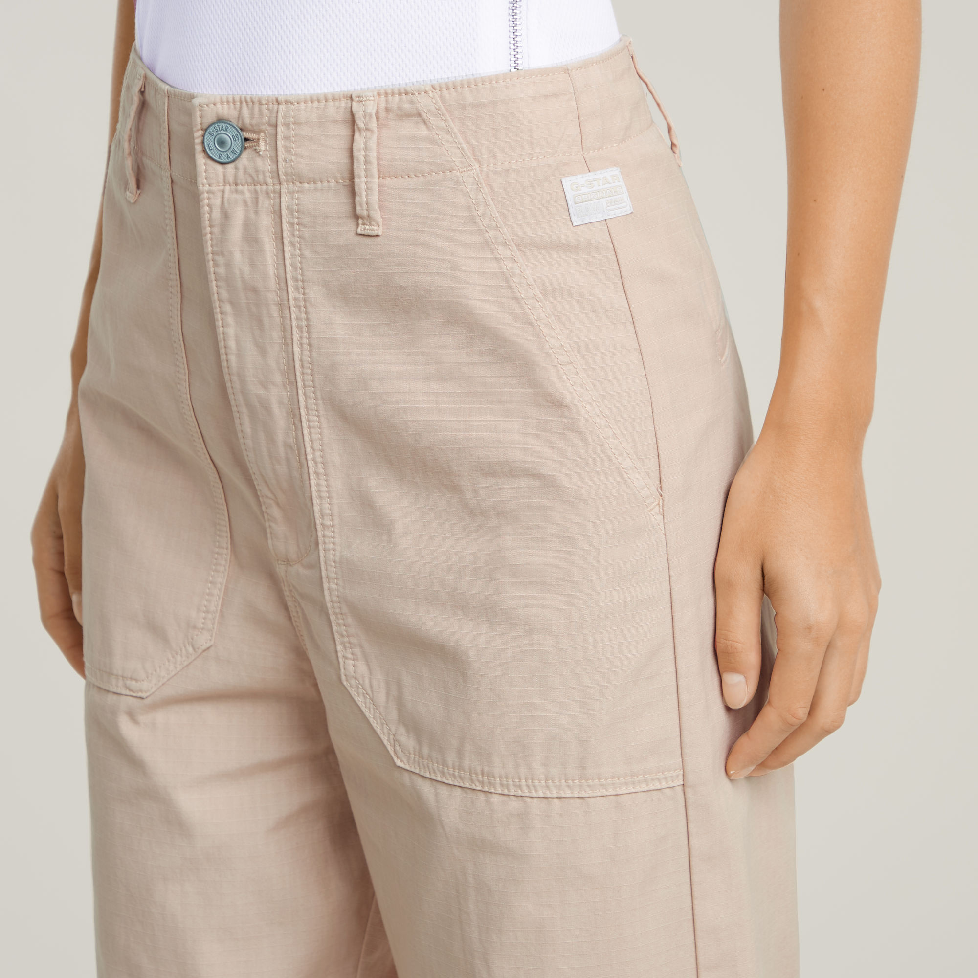 G-Star RAW Pilot Cropped Broek Roze Dames