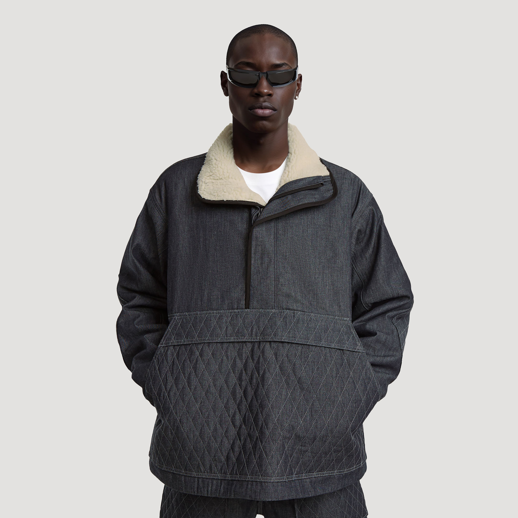 G-Star RAW Gewatteerde Shanorak Donkerblauw Heren