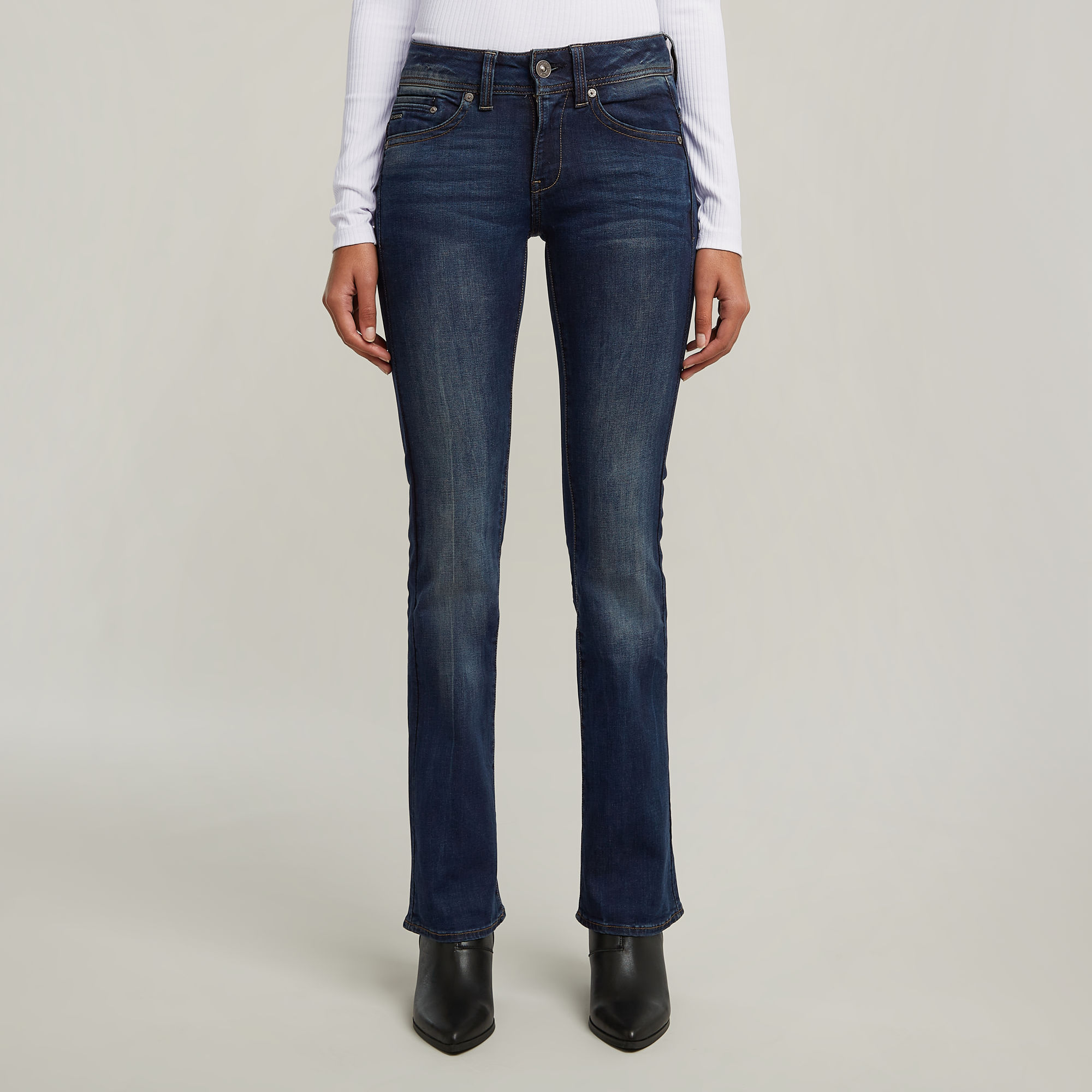 Midge Bootcut Jeans - Dunkelblau - Damen