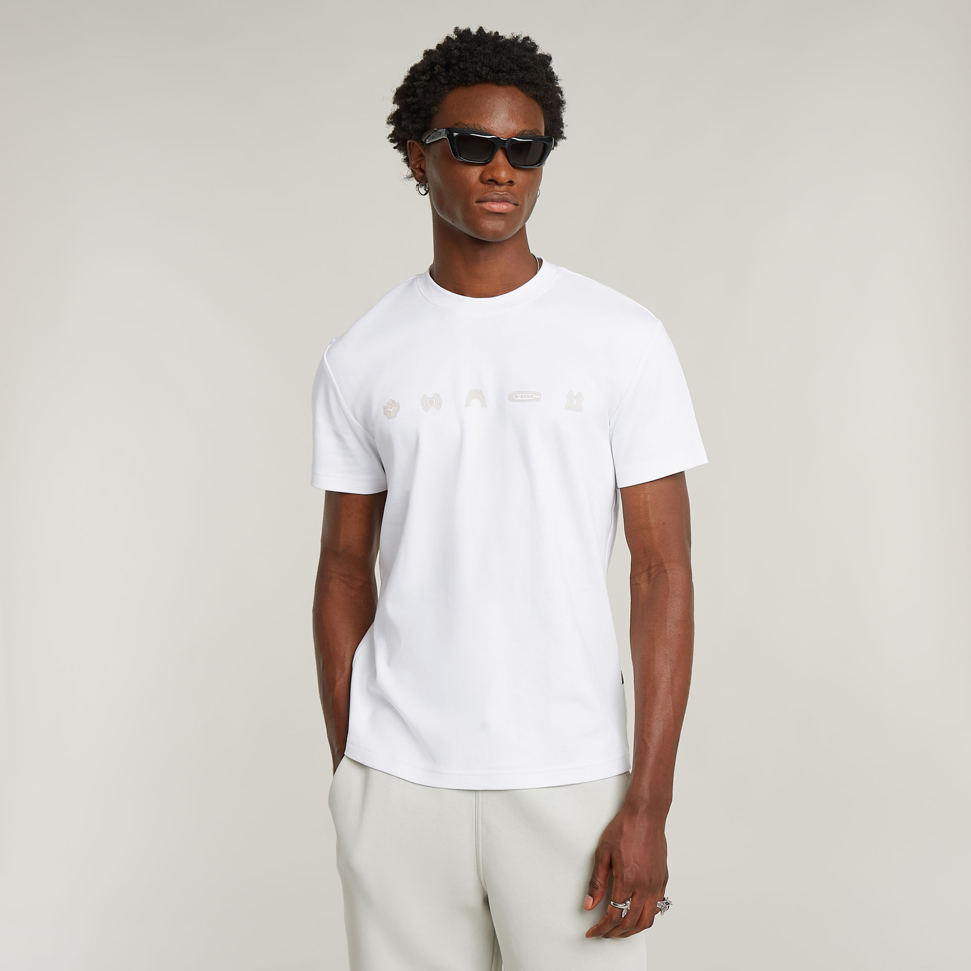 G-Star RAW Small Symbols T-Shirt Wit Heren
