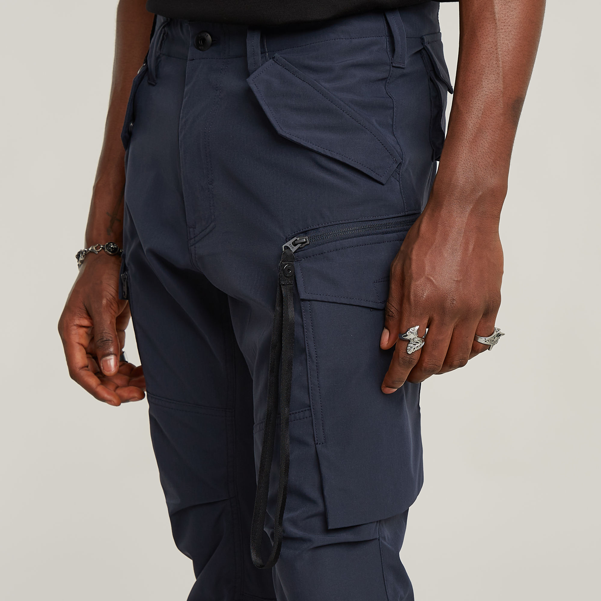 G-Star RAW Toolbox Skinny Cargobroek Donkerblauw Heren