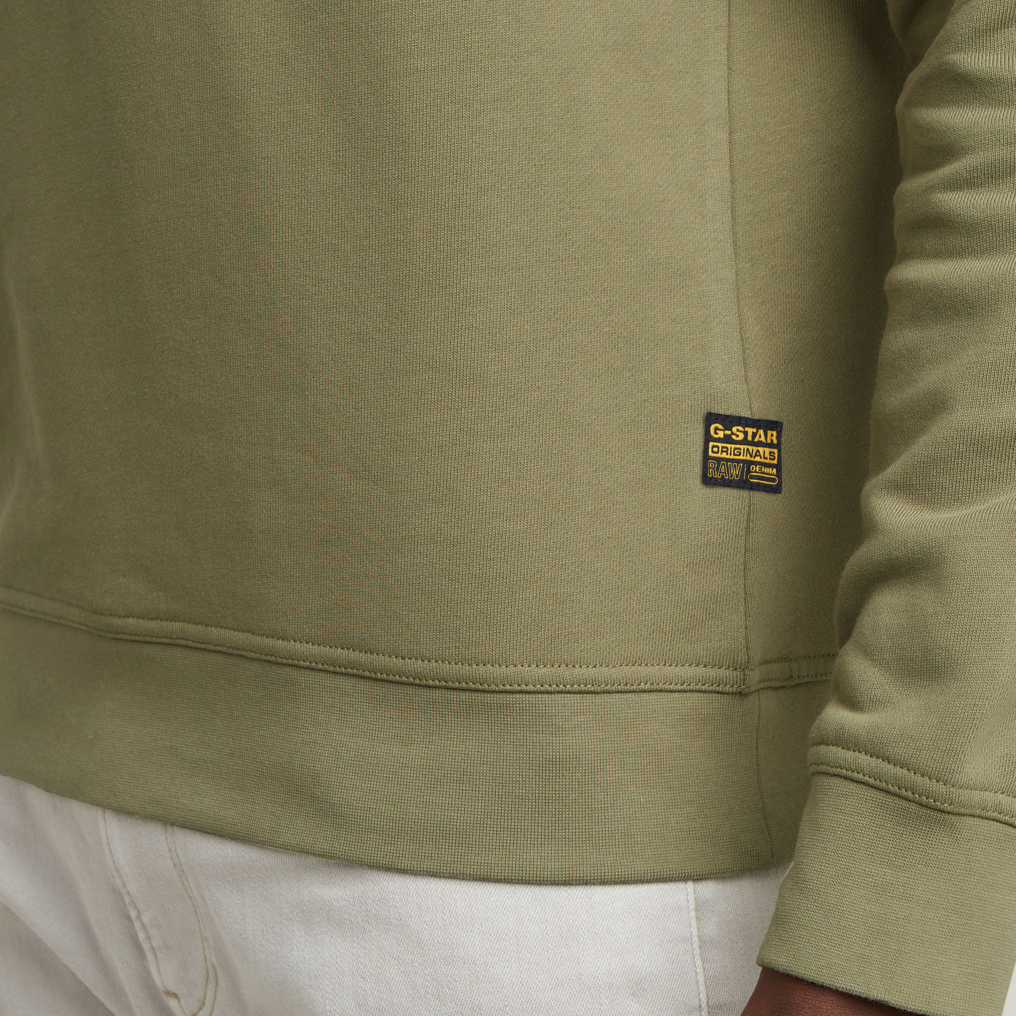 G-Star RAW G-Script Logo Sweater Groen Heren
