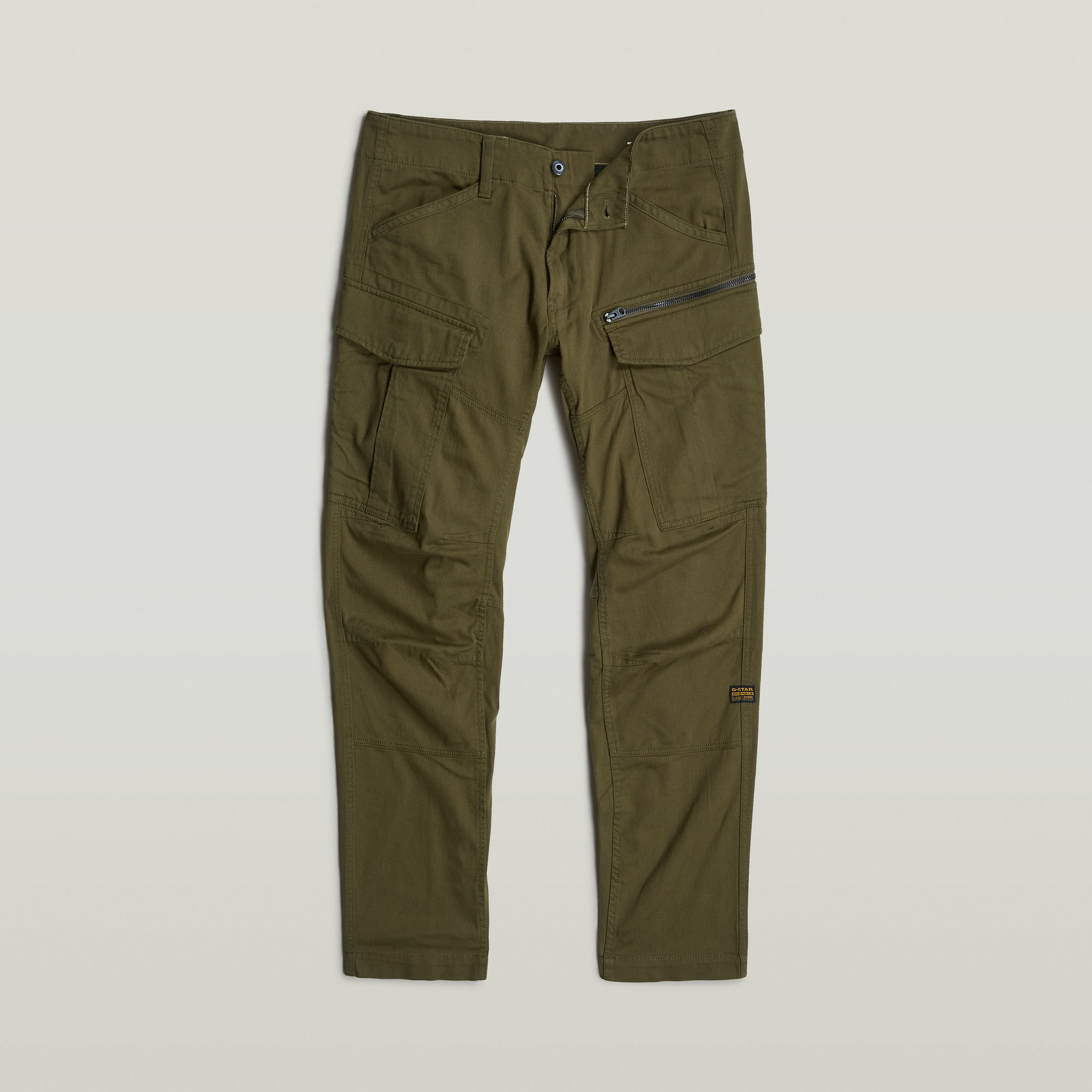 Zip Cargohose 3D Tapered - Grün - Herren