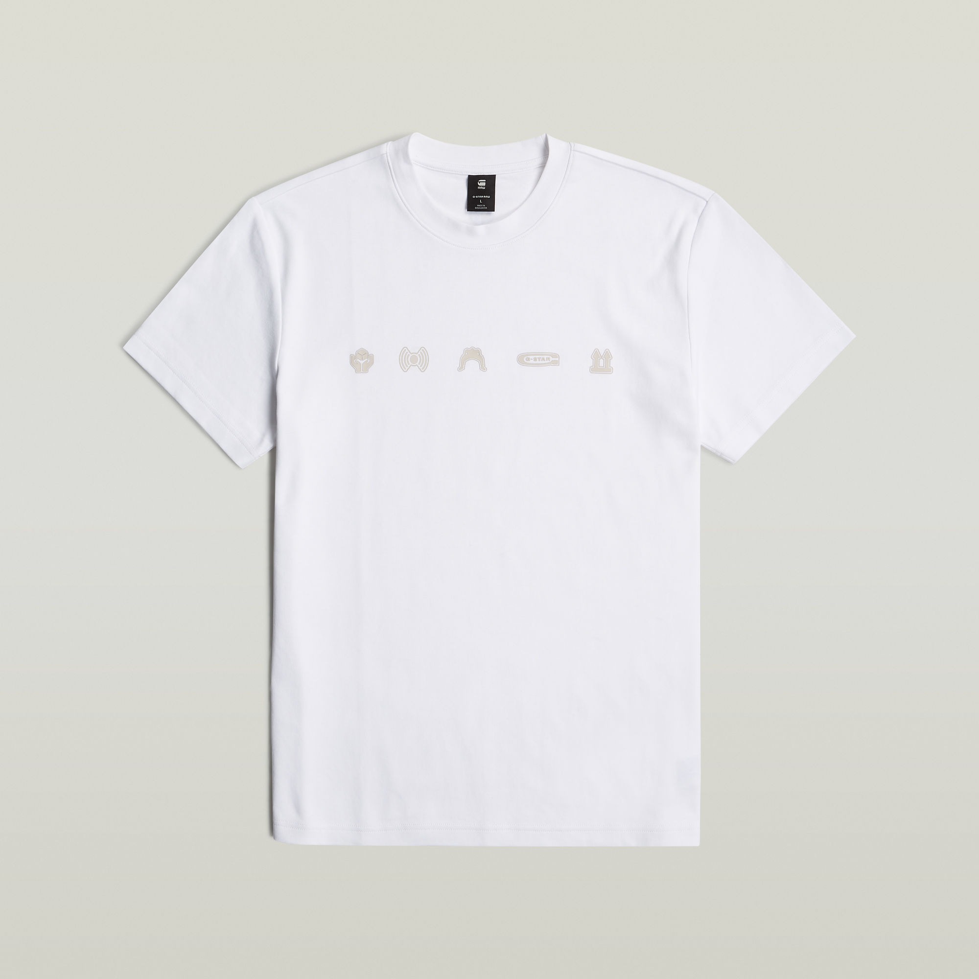 G-Star RAW Small Symbols T-Shirt Wit Heren