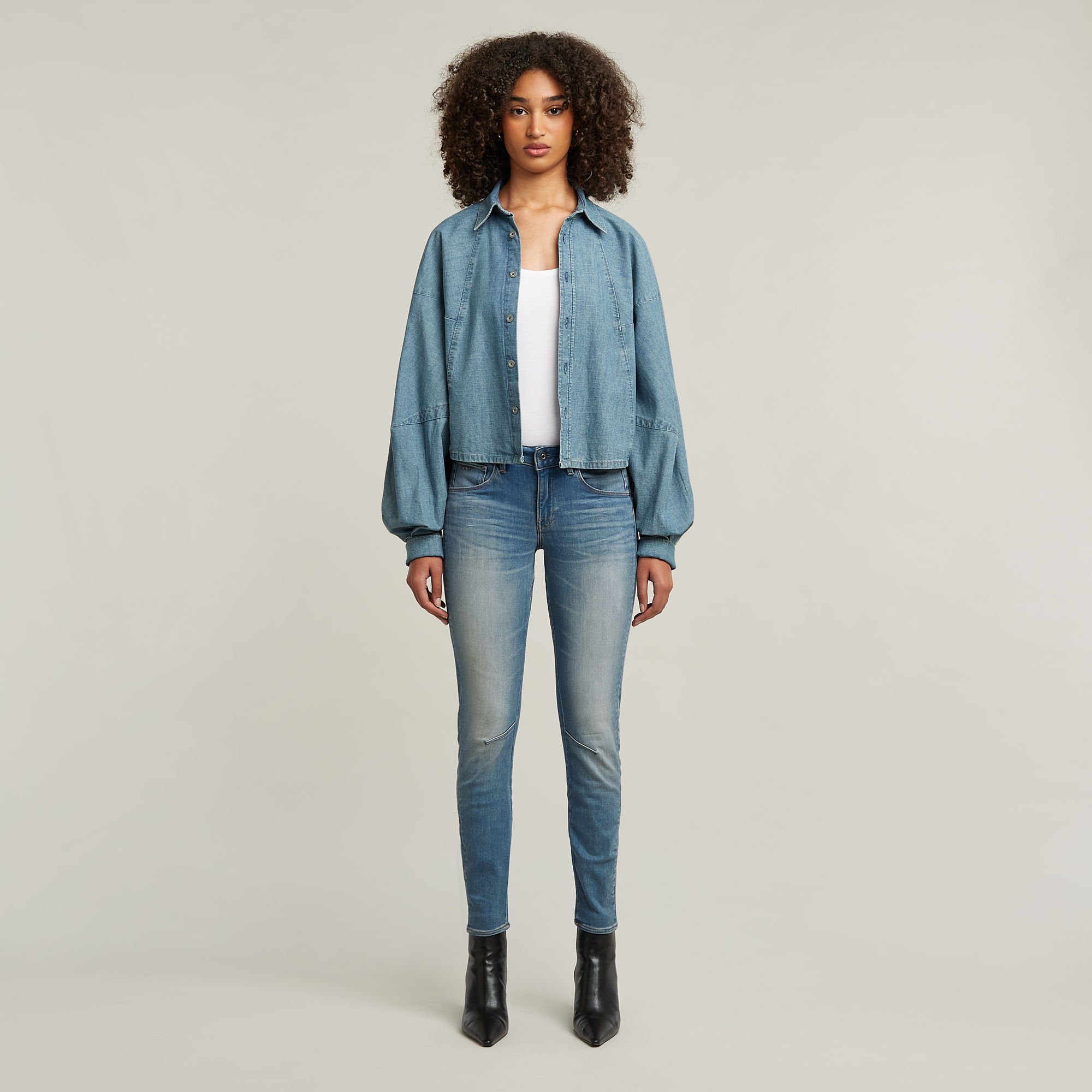 Thumbnail - Arc Skinny Jeans - Mittelblau - Damen