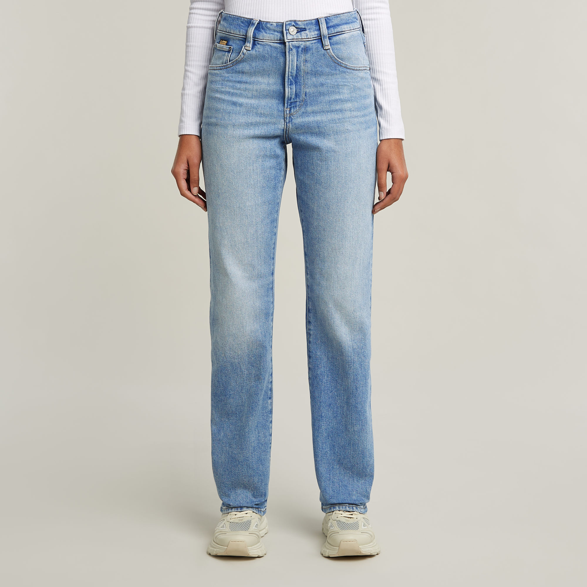 

Viktoria High Straight Jeans - Light blue - Women