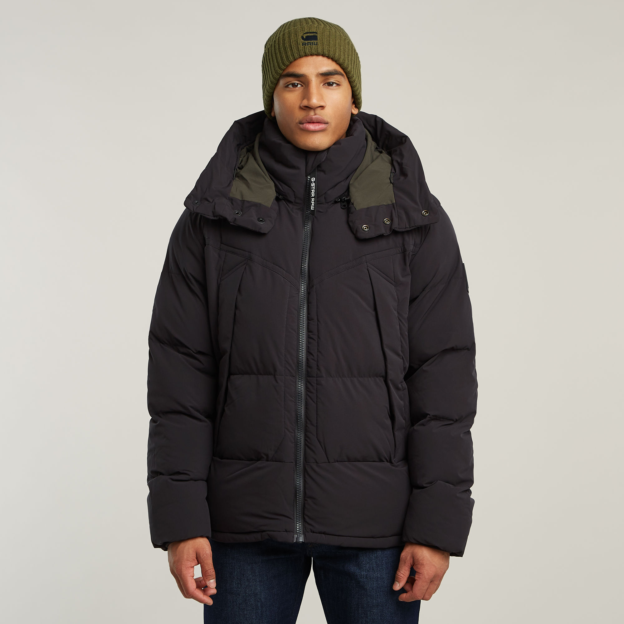 G-Star RAW G- Whistler 2.0 Gewatteerd Jack Met Capuchon Zwart Heren