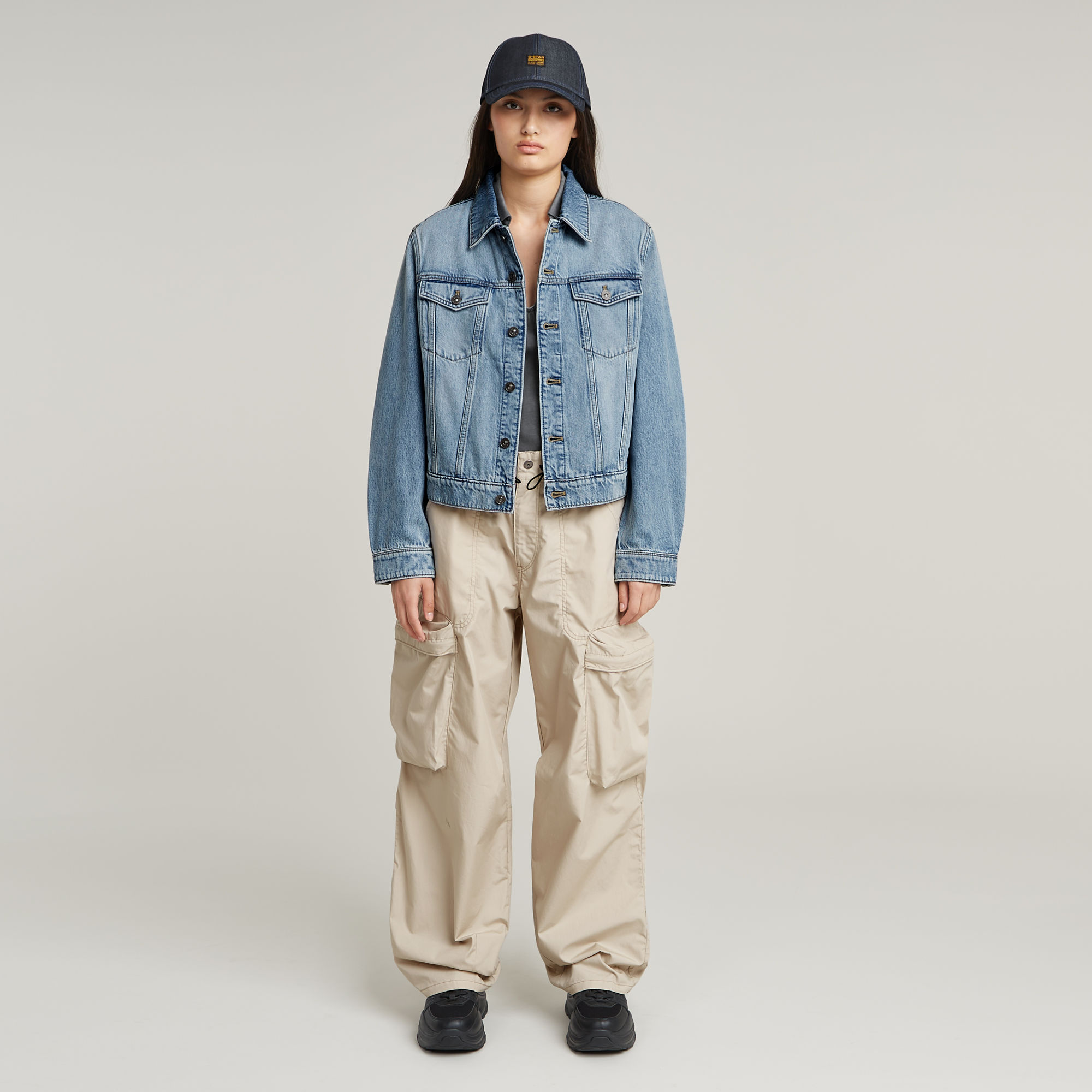 Thumbnail - True Denim Jacke - Hellblau - Damen