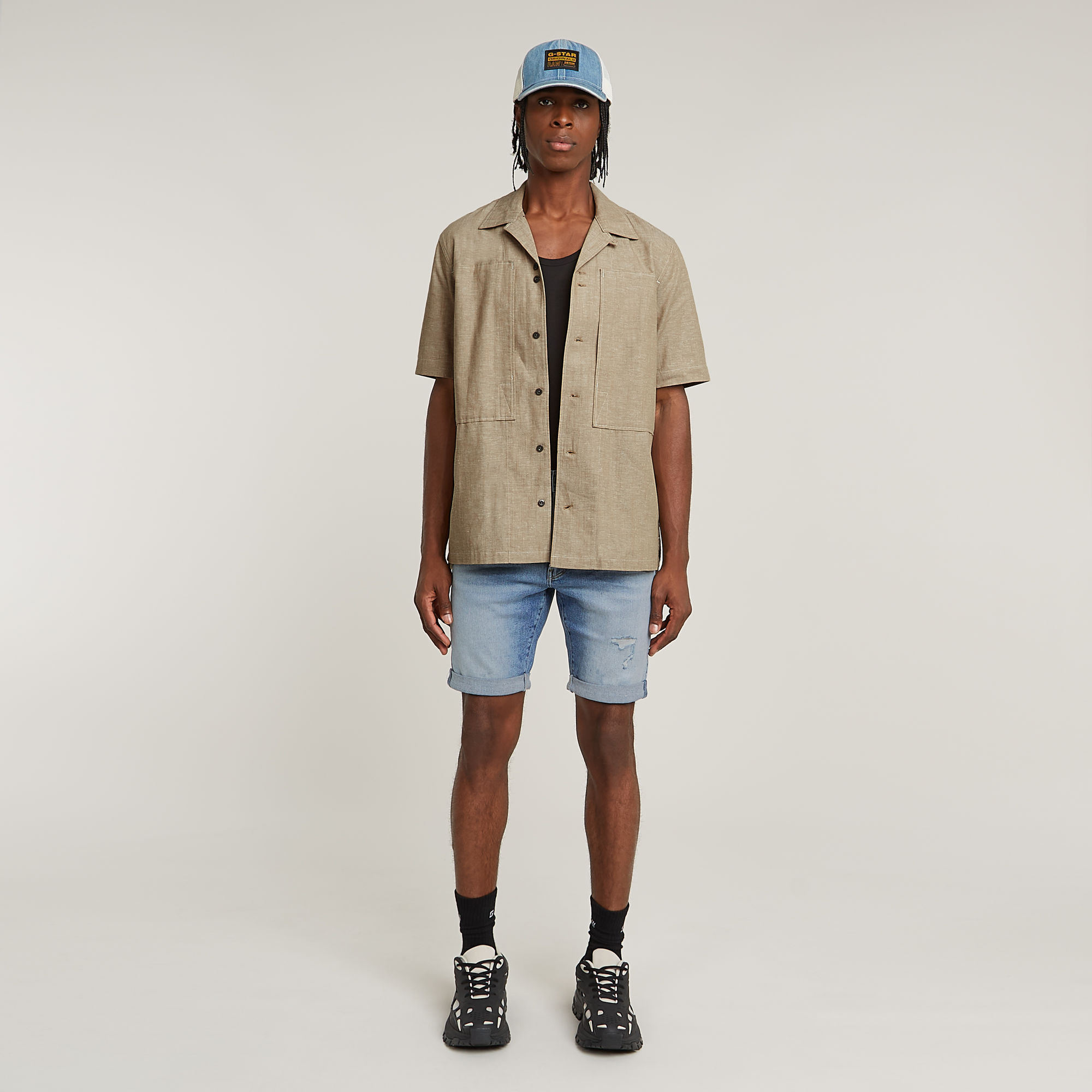 G-Star RAW 3301 Slim short Midden blauw Heren