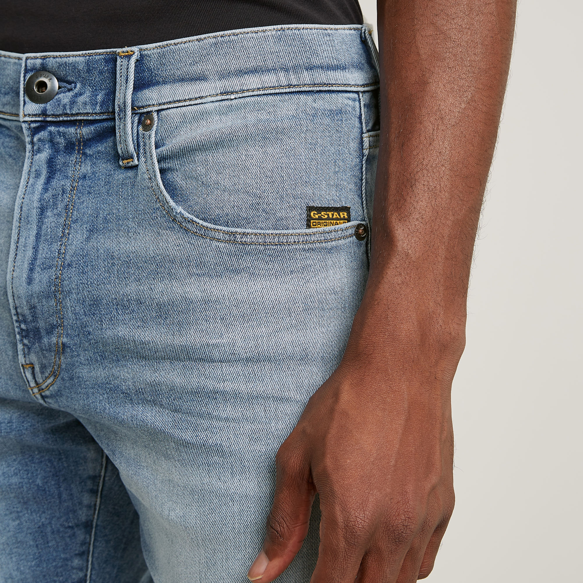 G-Star RAW 3301 Slim short Midden blauw Heren