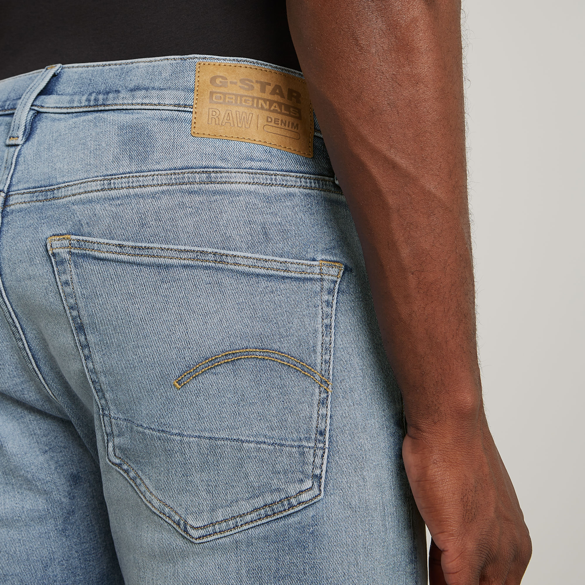 G-Star RAW 3301 Slim short Midden blauw Heren