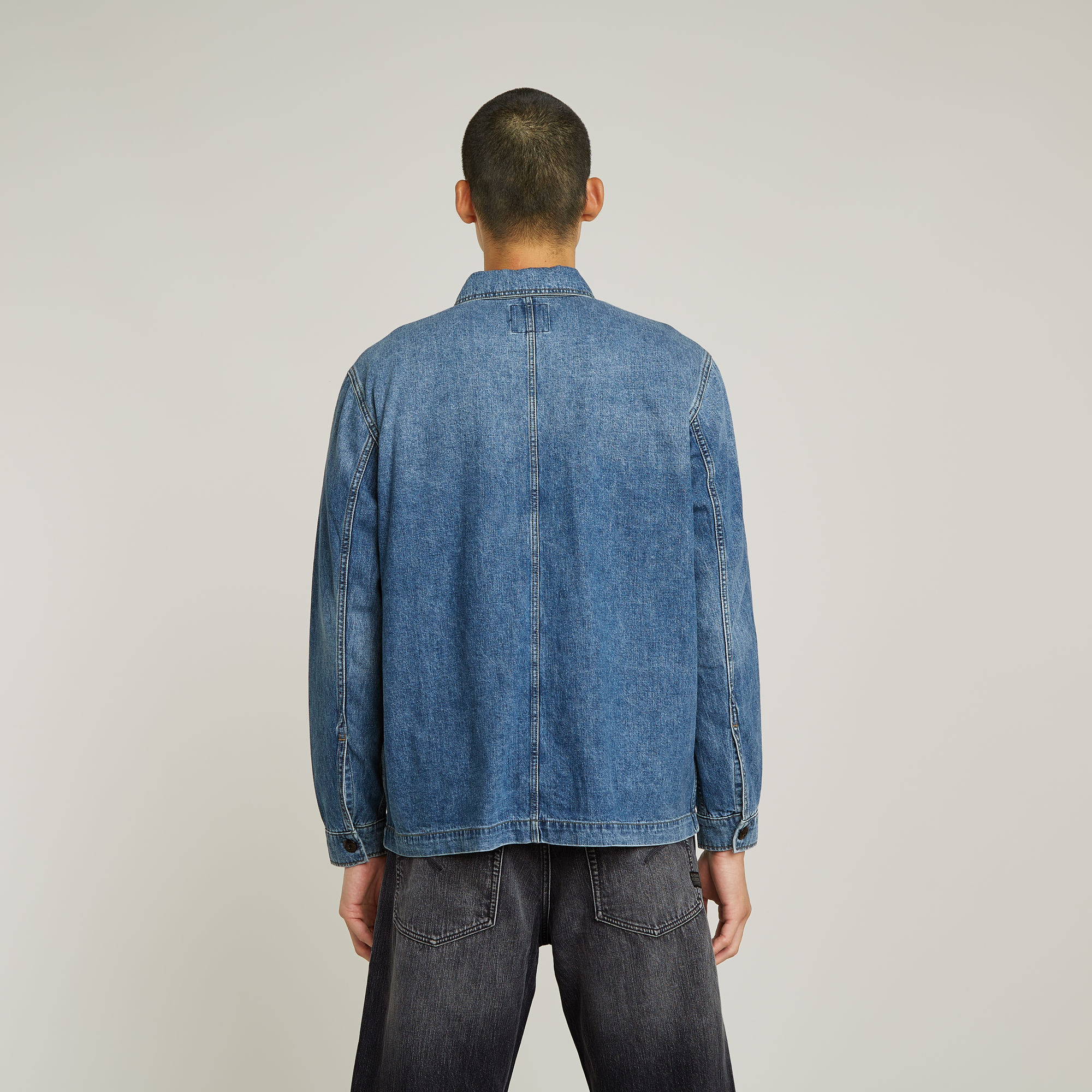 G-Star RAW Mosa Overshirt Midden blauw Heren