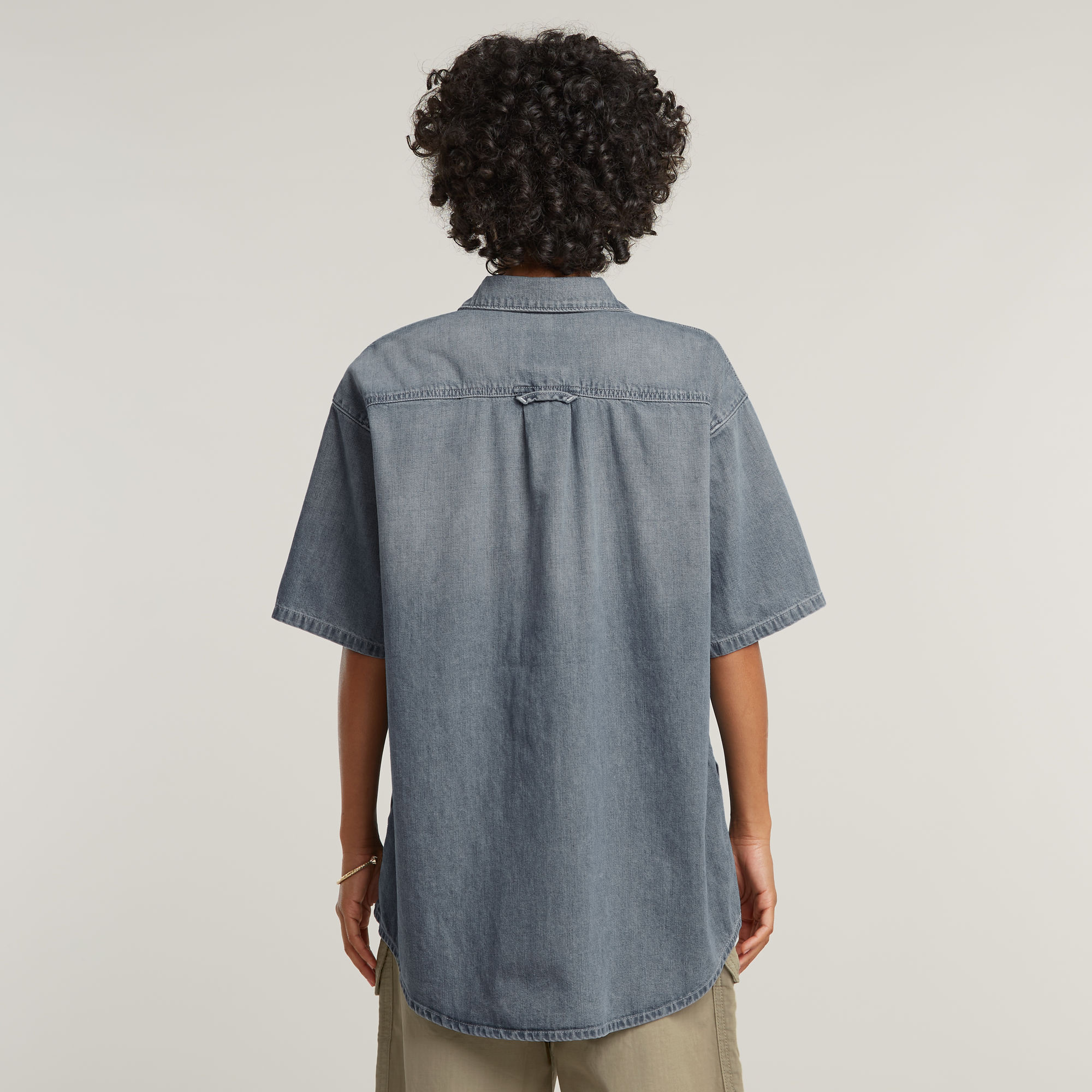 G-Star RAW Relaxed Shirt Midden blauw Dames