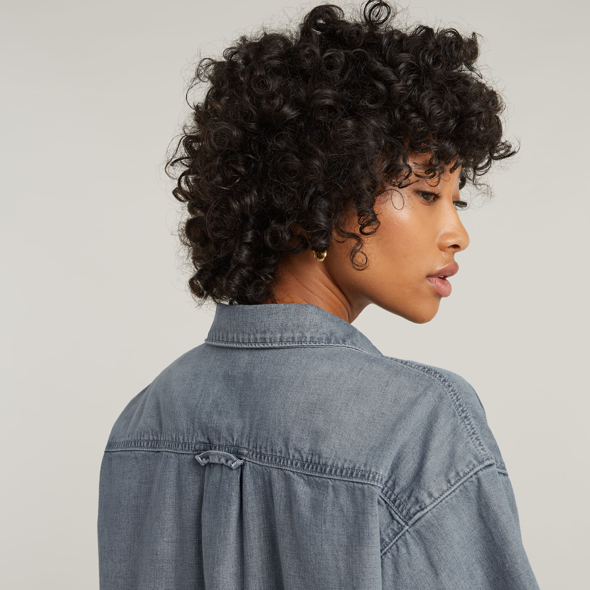 G-Star RAW Relaxed Shirt Midden blauw Dames