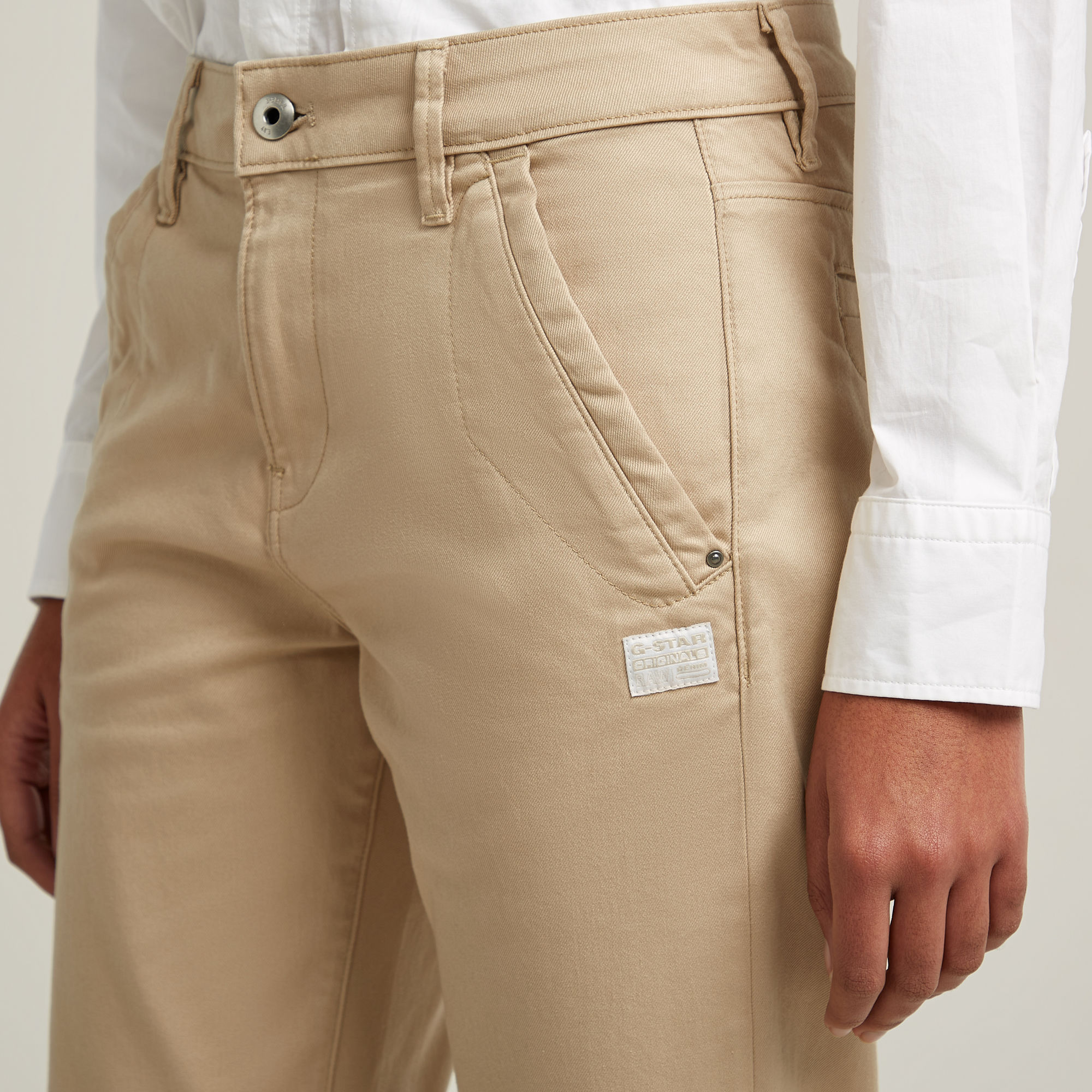 G-Star RAW Kate Boyfriend Broek Beige Dames