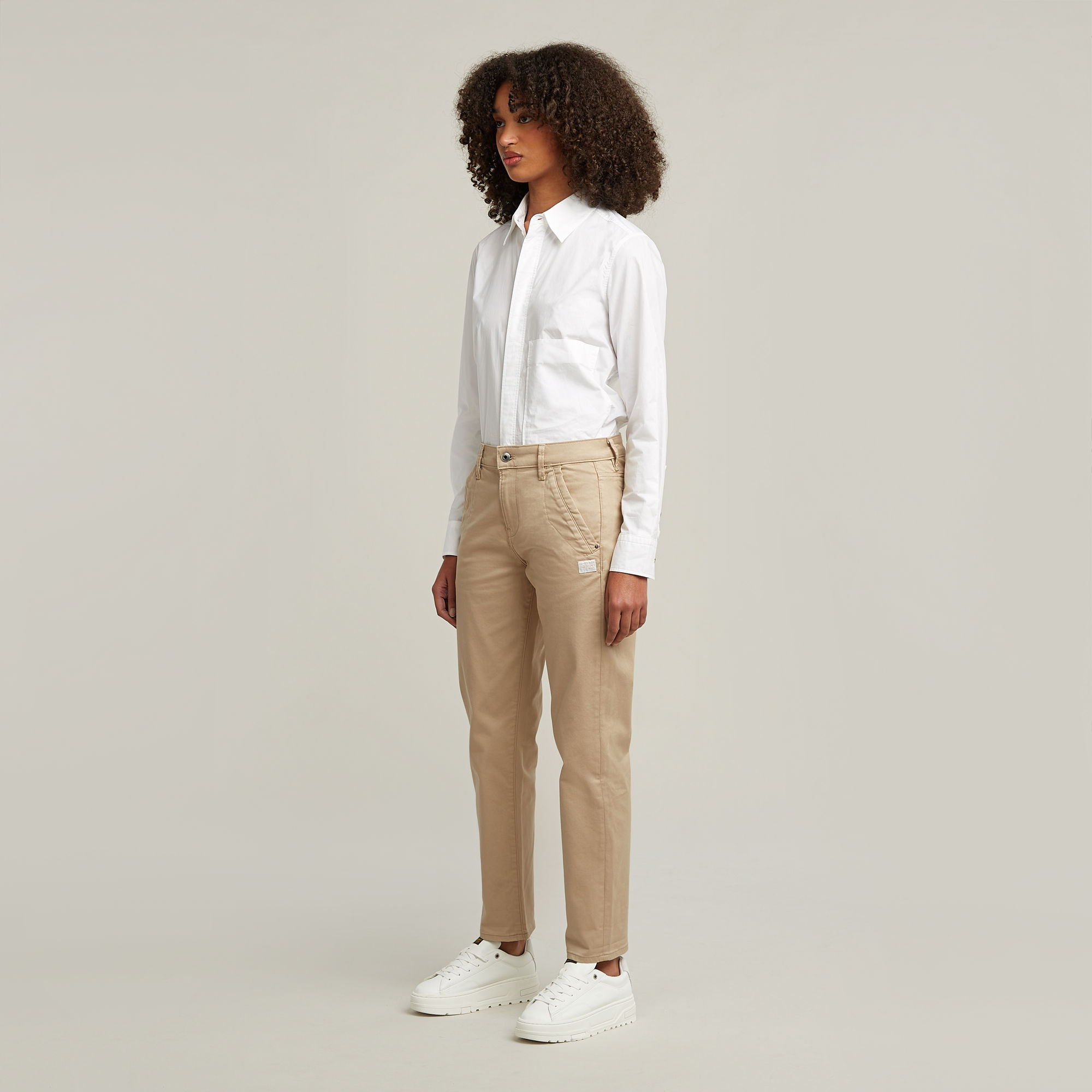 G-Star RAW Kate Boyfriend Broek Beige Dames