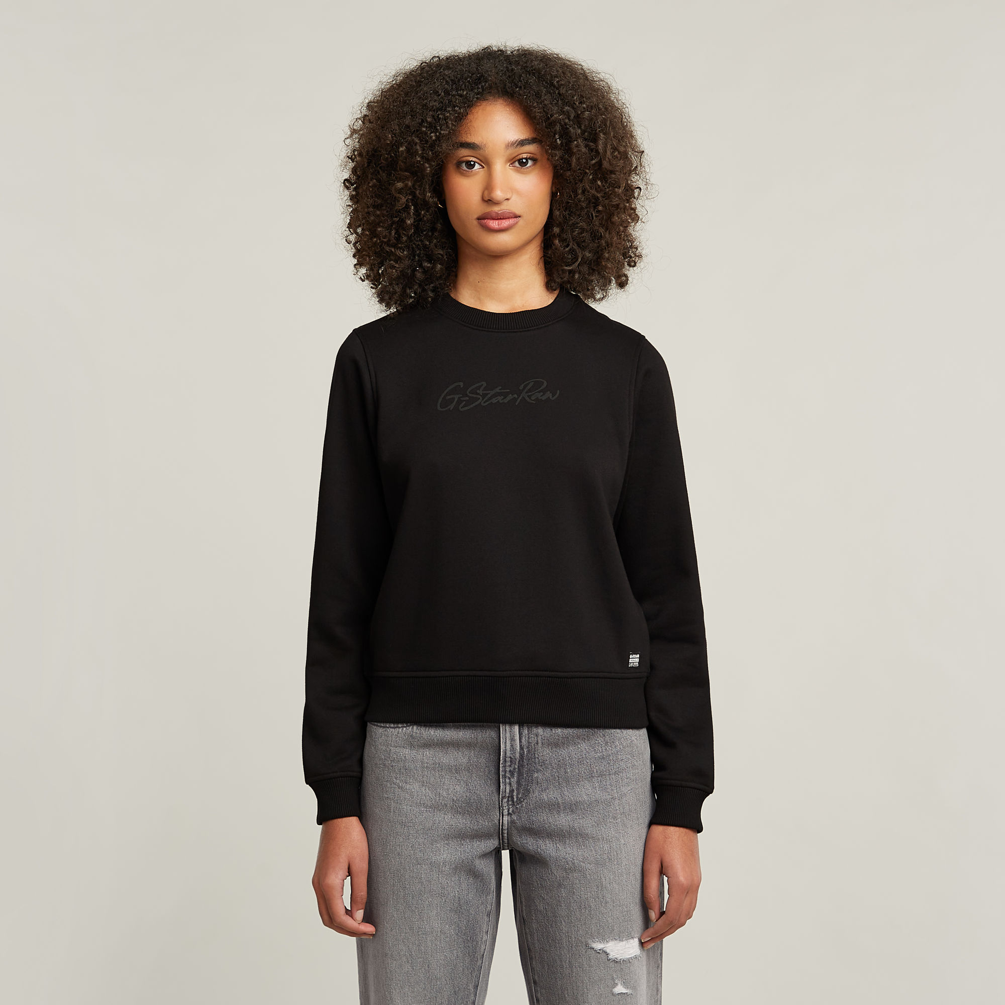 G-Star RAW Autograph Crew Sweater Zwart Dames