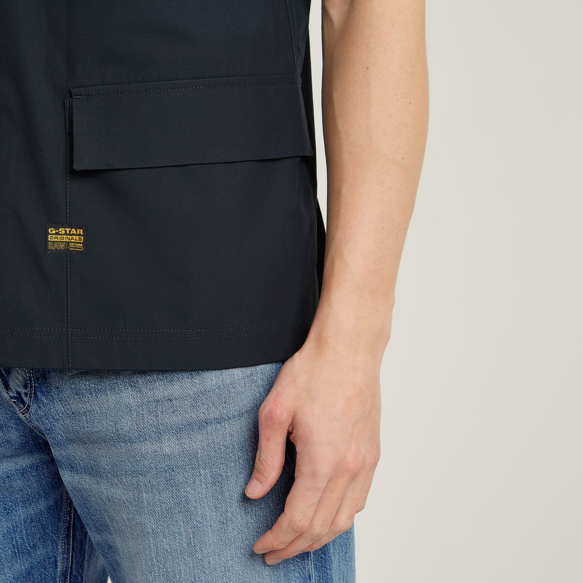 G-Star RAW R-3N Slim Overshirt Donkerblauw Heren