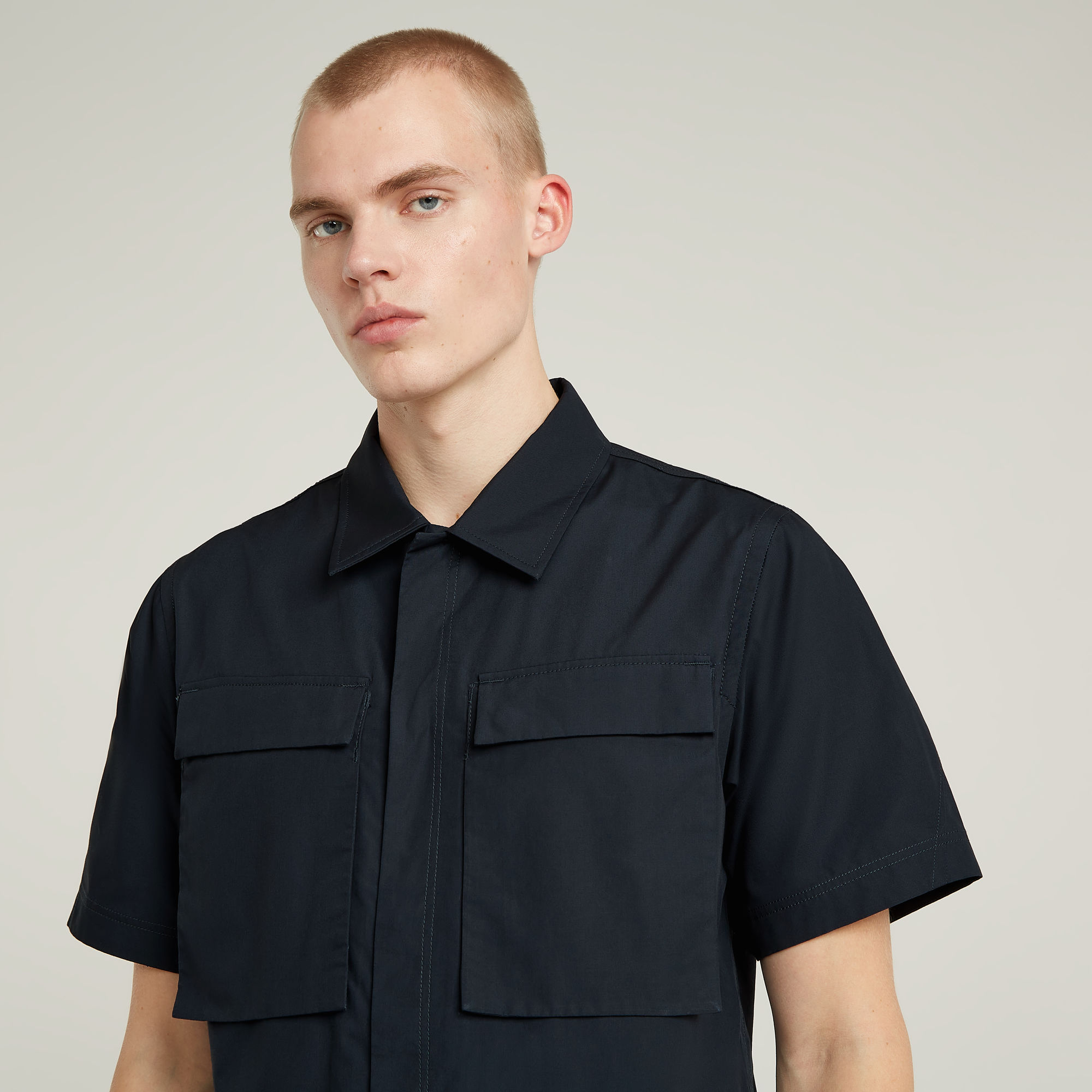 G-Star RAW R-3N Slim Overshirt Donkerblauw Heren