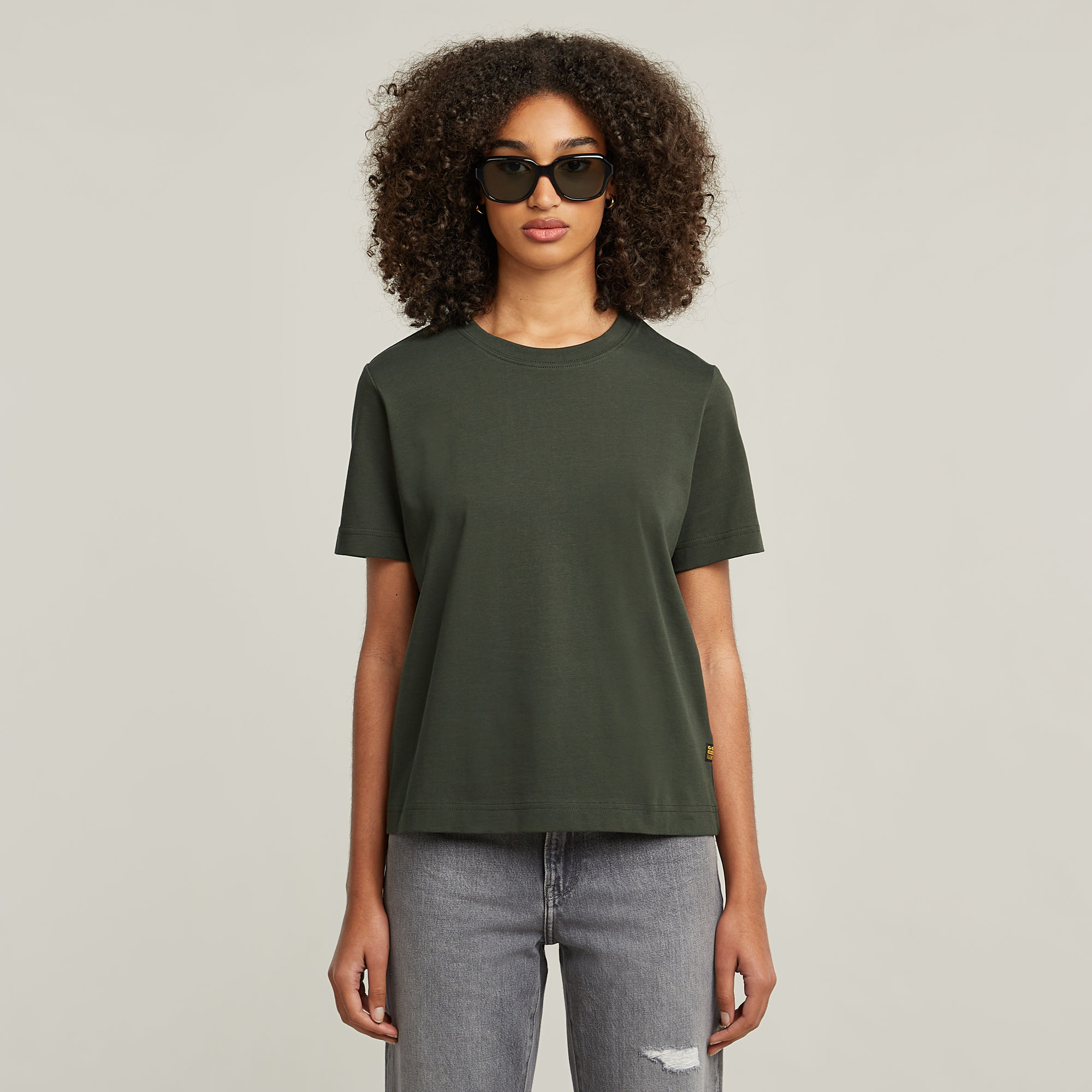 G-Star RAW Heavy Weight Regular Top Grijs Dames