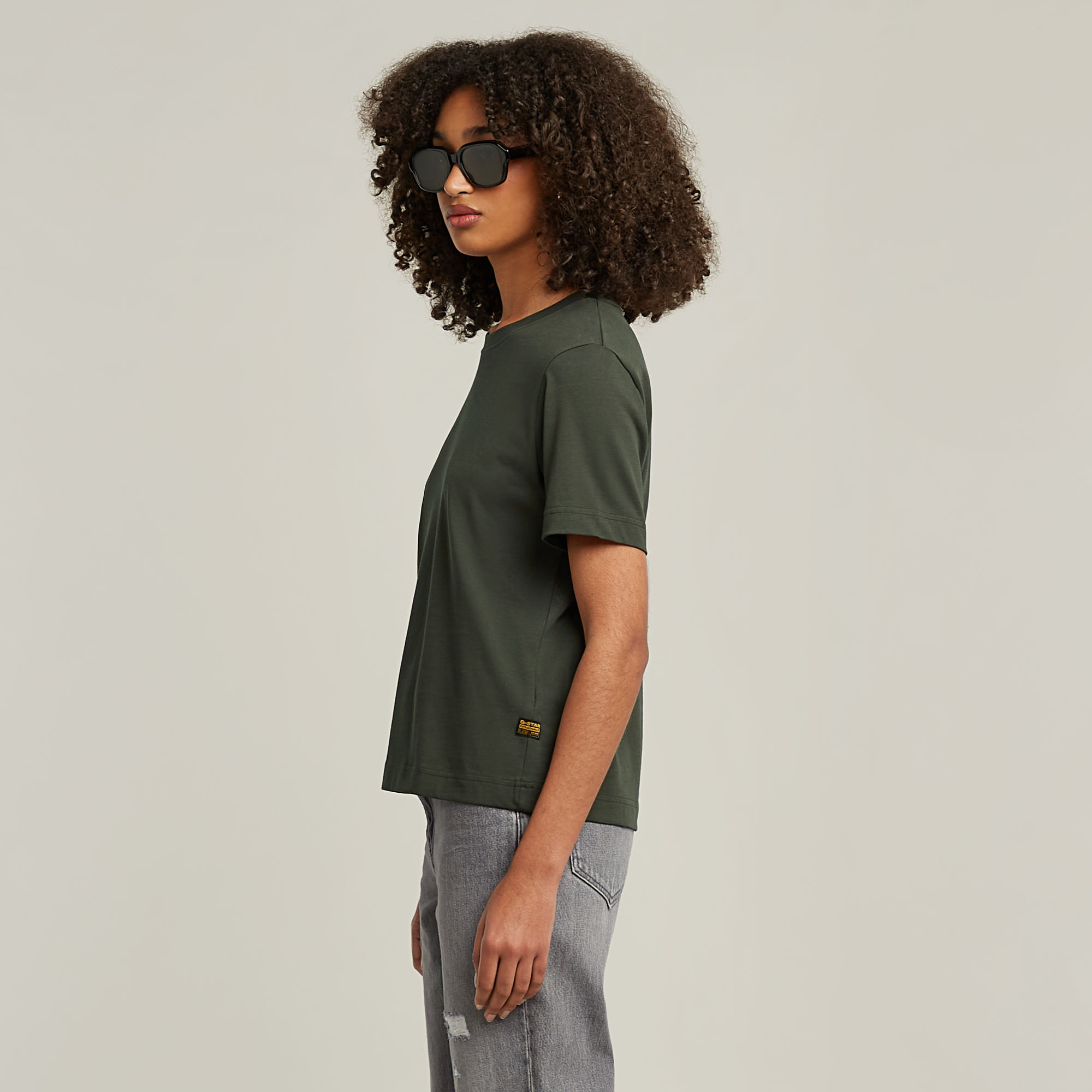 G-Star RAW Heavy Weight Regular Top Grijs Dames