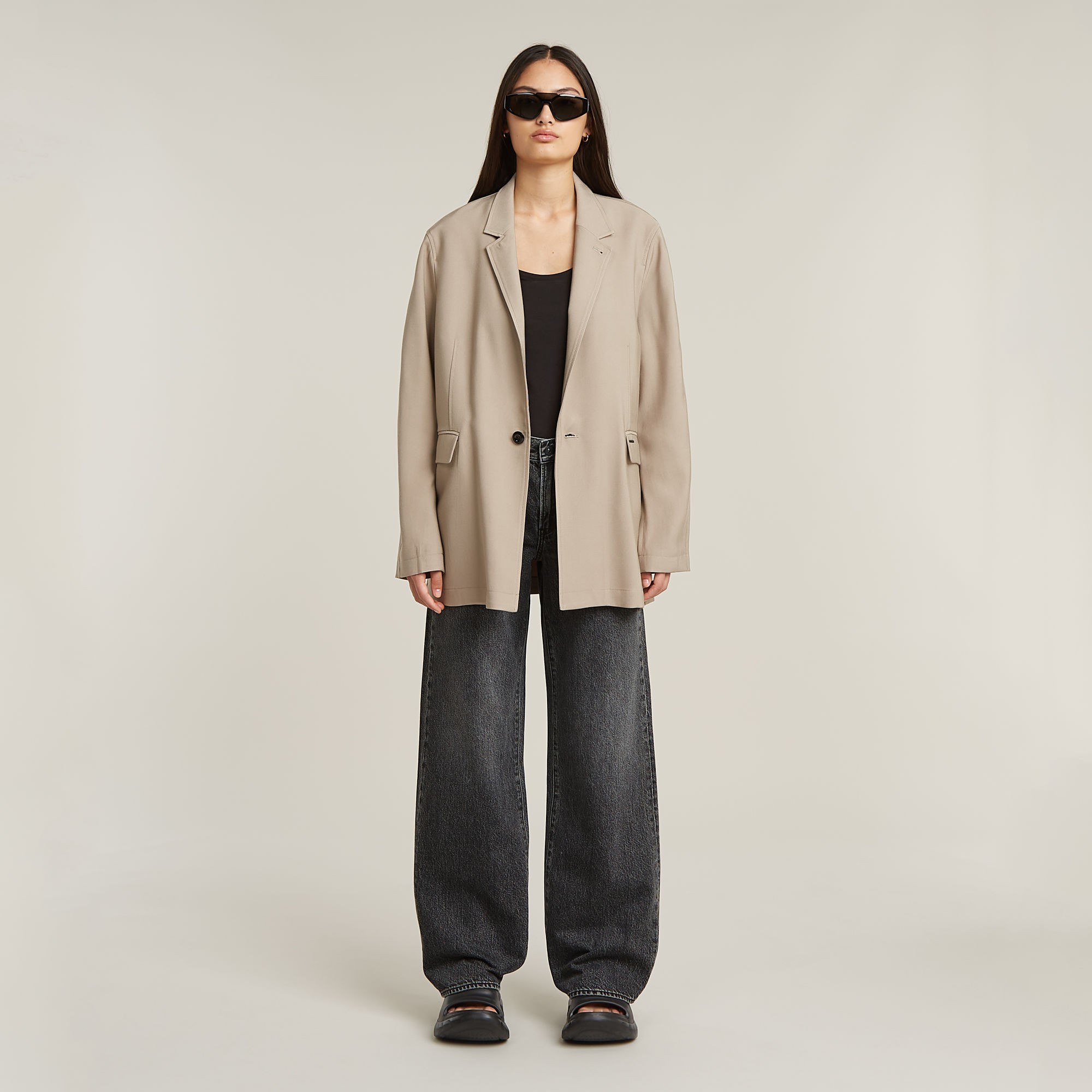 G-Star RAW Judee Loose Low Waist Jeans Grijs Dames