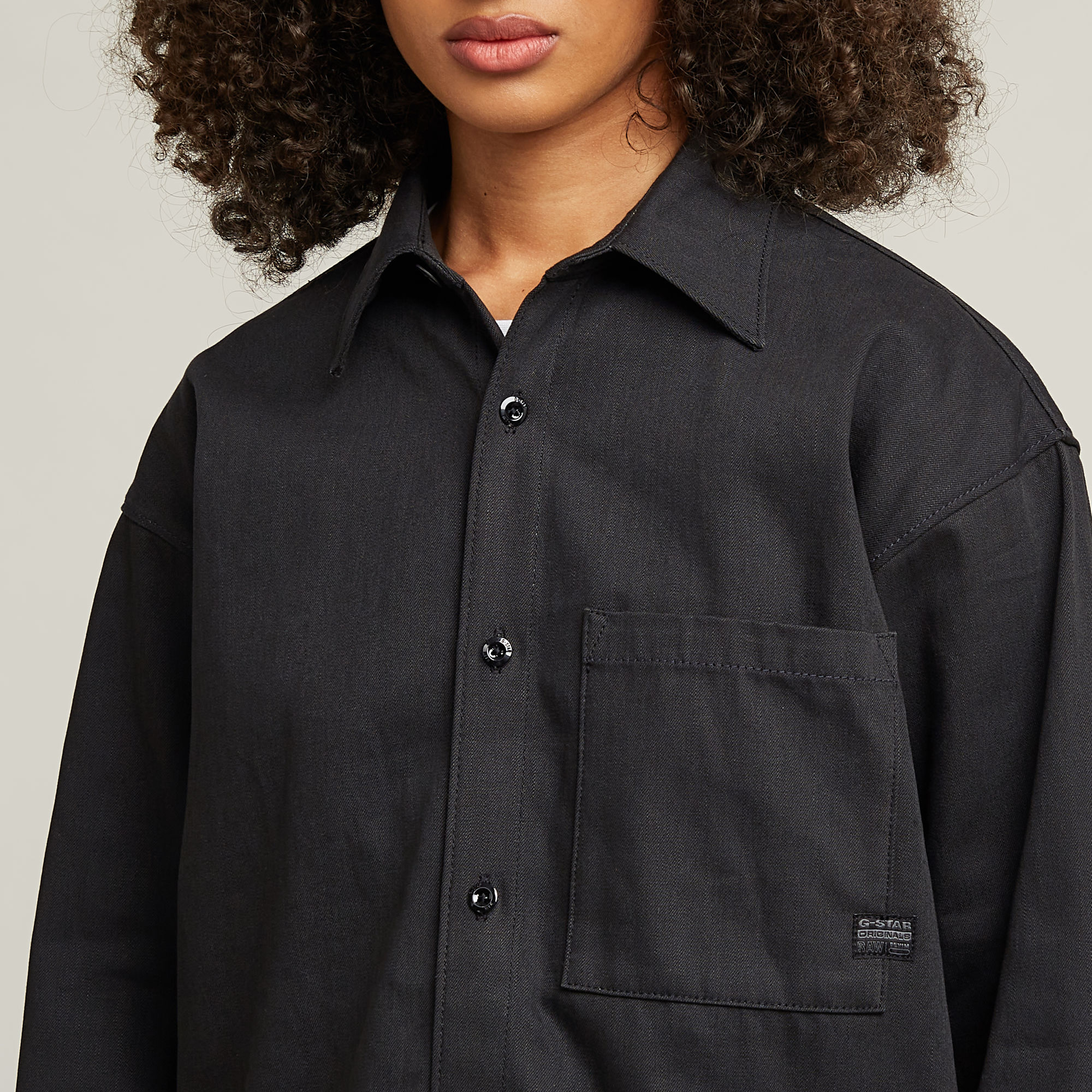 G-Star RAW Relaxed Overshirt Donkerblauw Dames