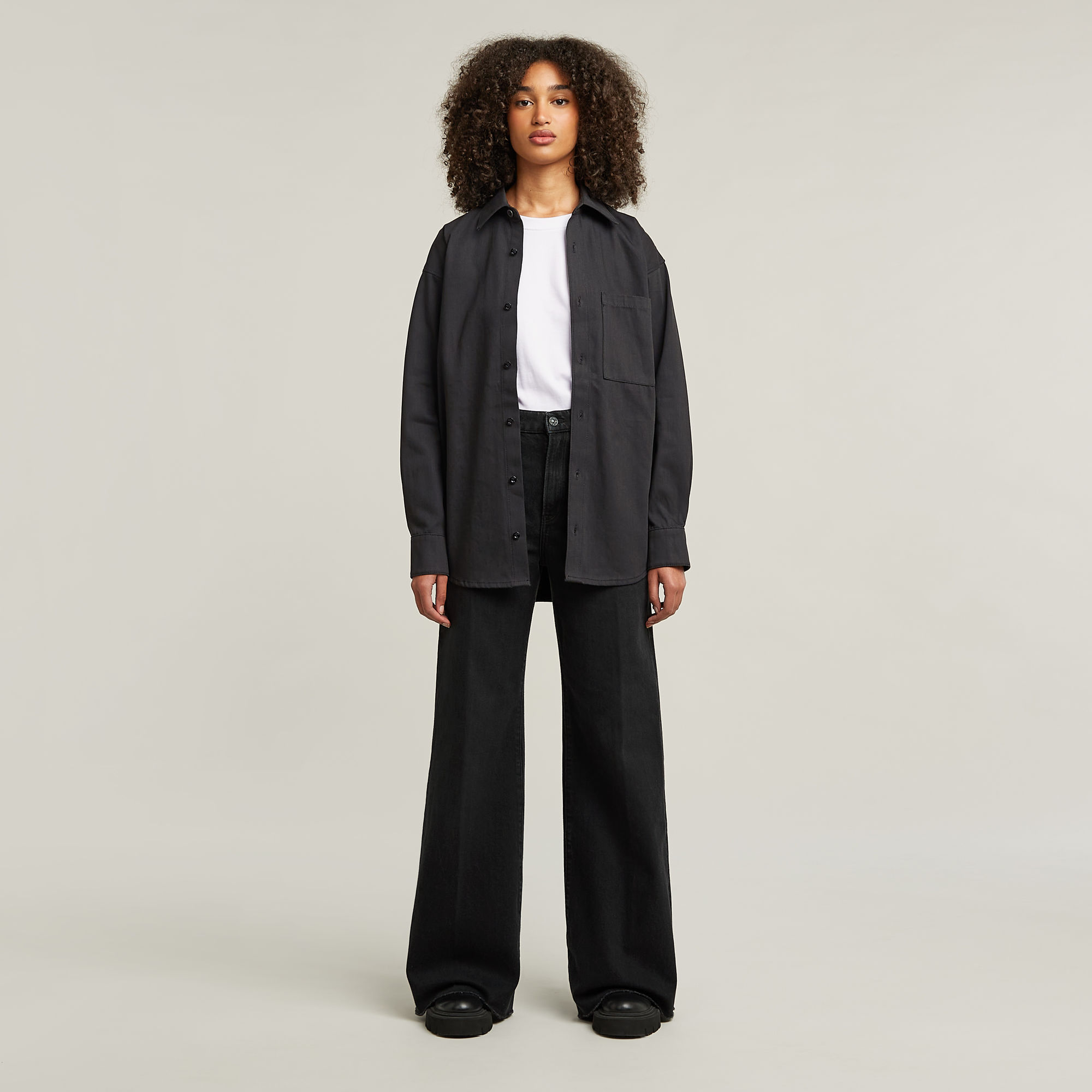 G-Star RAW Relaxed Overshirt Donkerblauw Dames