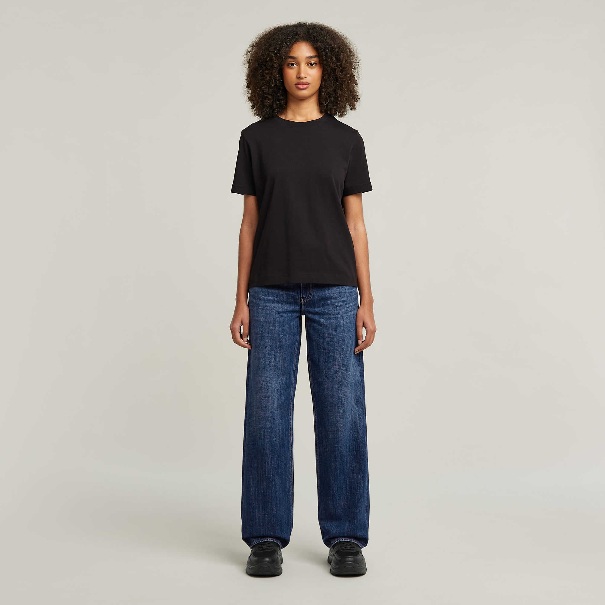 G-Star RAW Heavy Weight Regular Top Zwart Dames