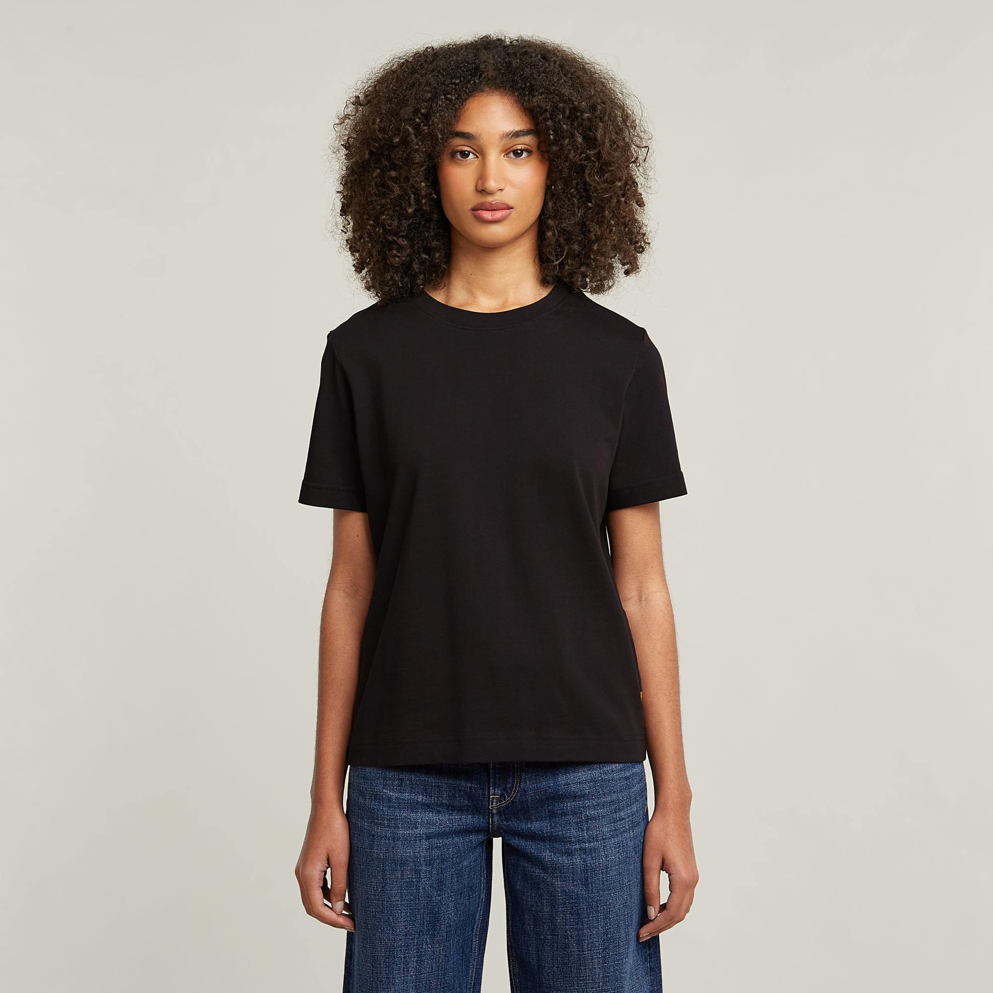 Heavy Weight Regular Top - Schwarz - Damen