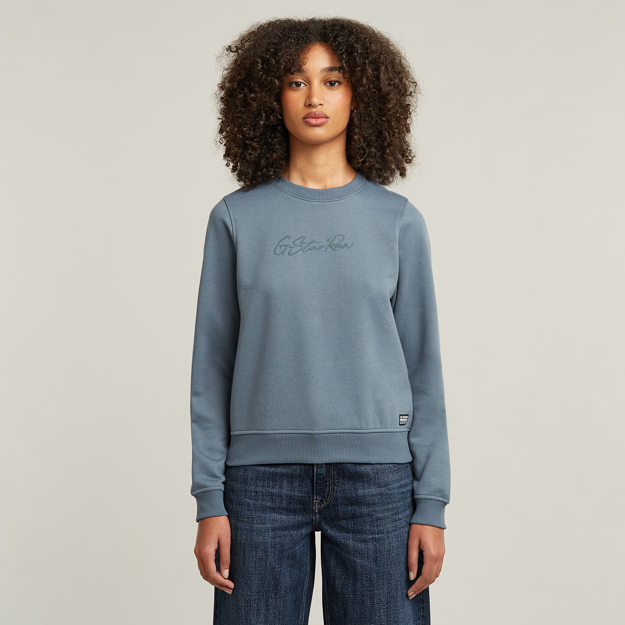 G-Star RAW Autograph Crew Sweater Grijs Dames