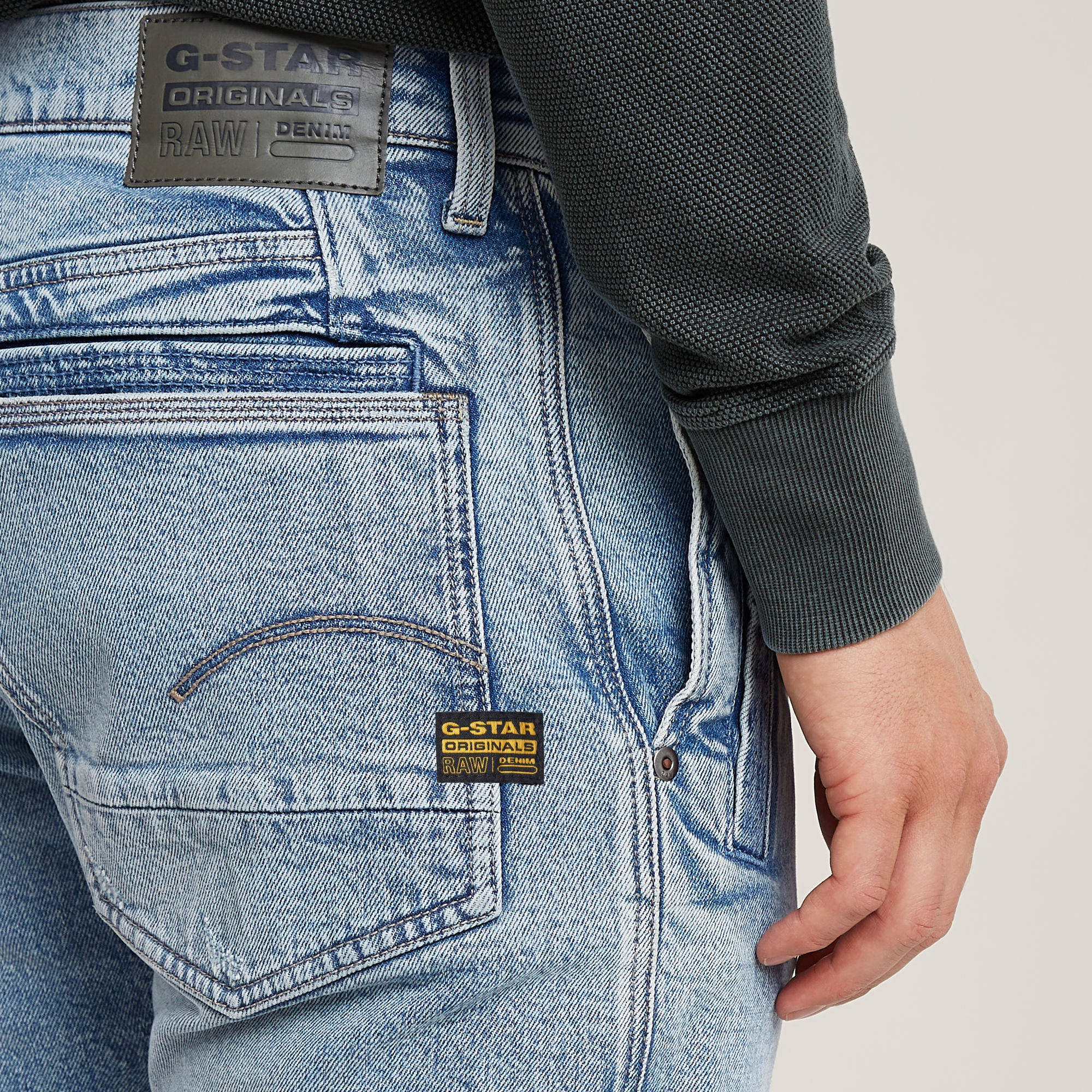G-Star RAW Vent 3D Slim Jeans Lichtblauw Heren