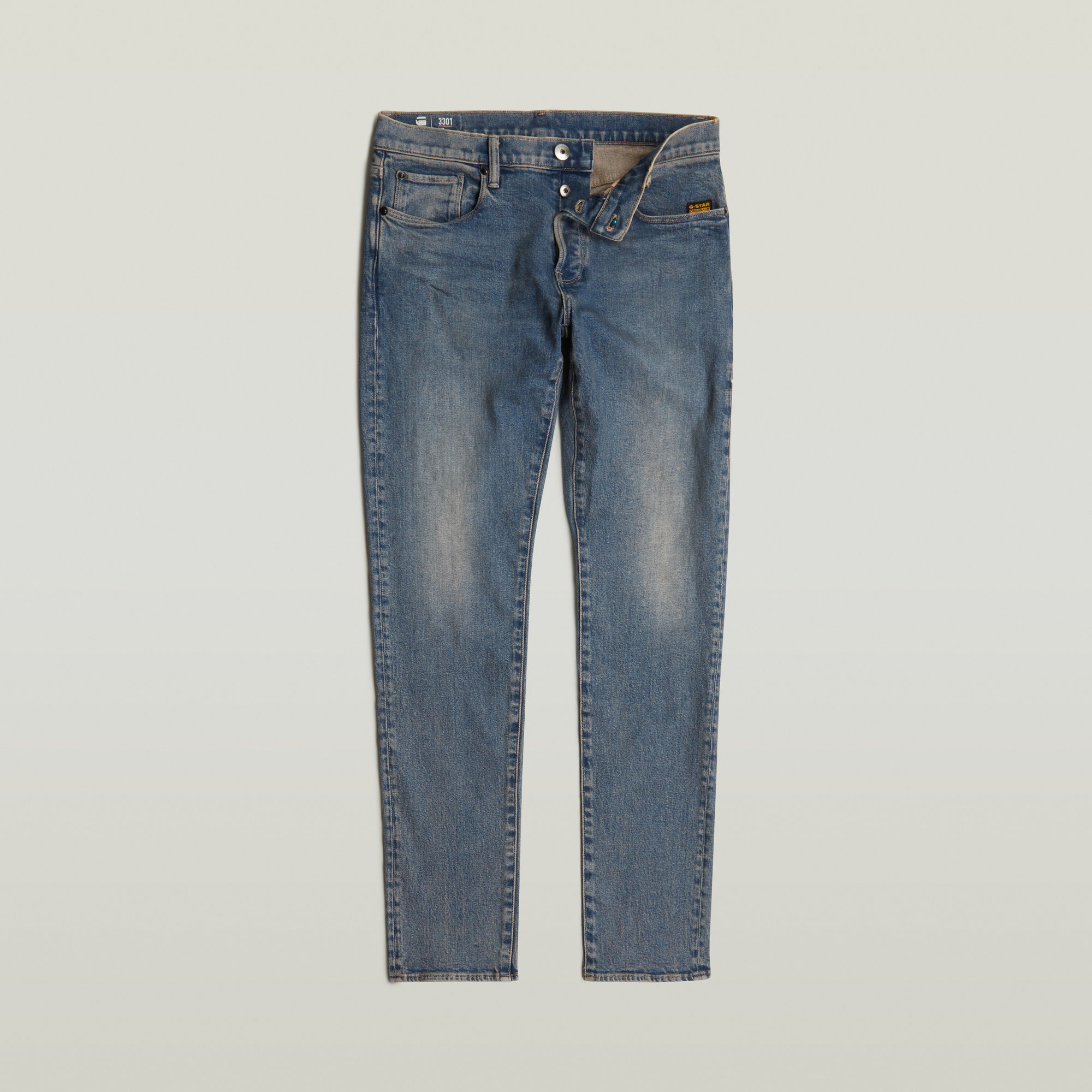 G-Star RAW 3301 Slim Jeans Midden blauw Heren